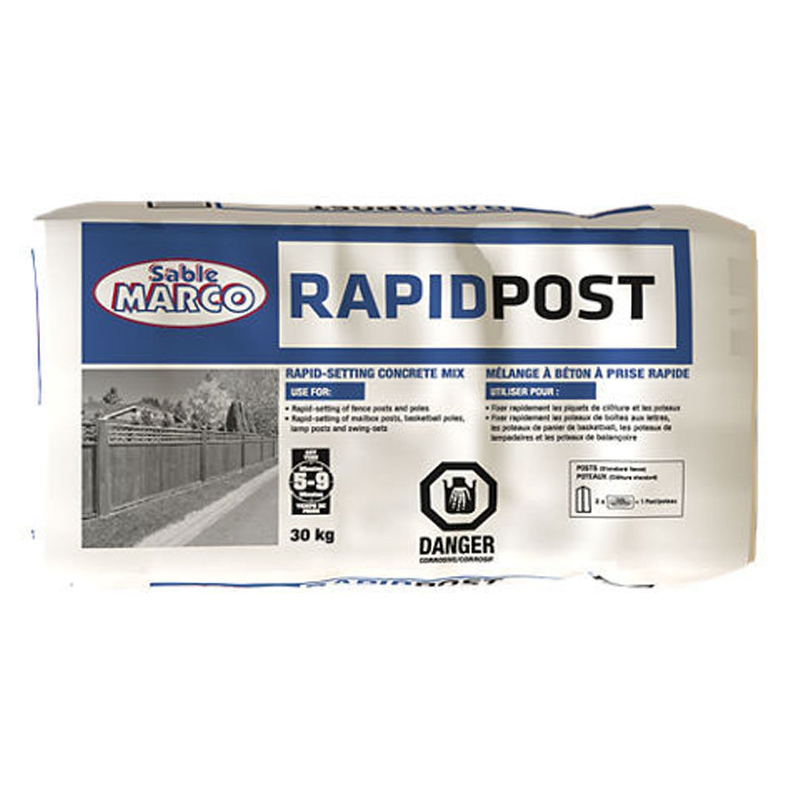 Ciment à prise rapide, Rapid post, 30 kg