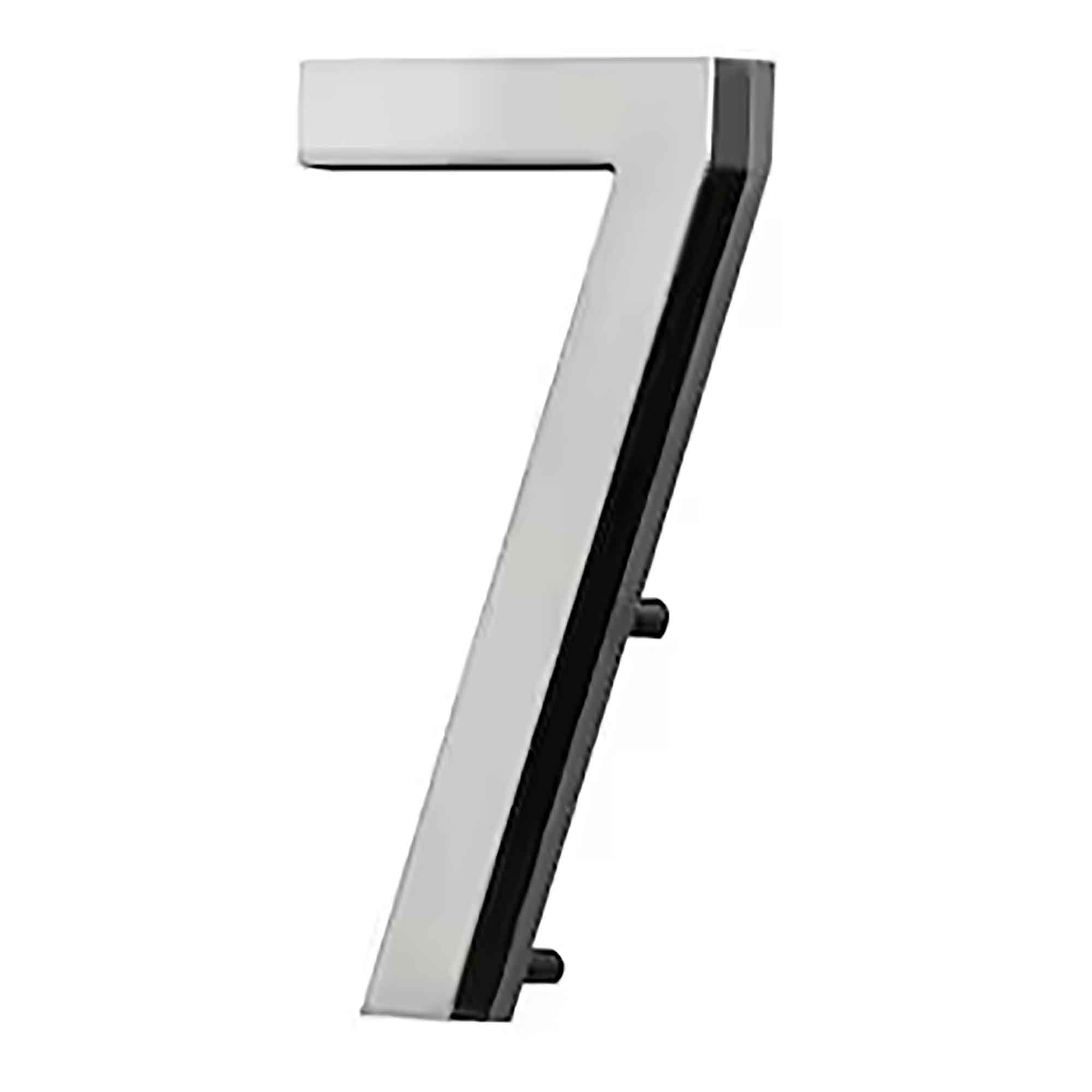 Chiffre d'adresse civique 9'', aluminium, #7