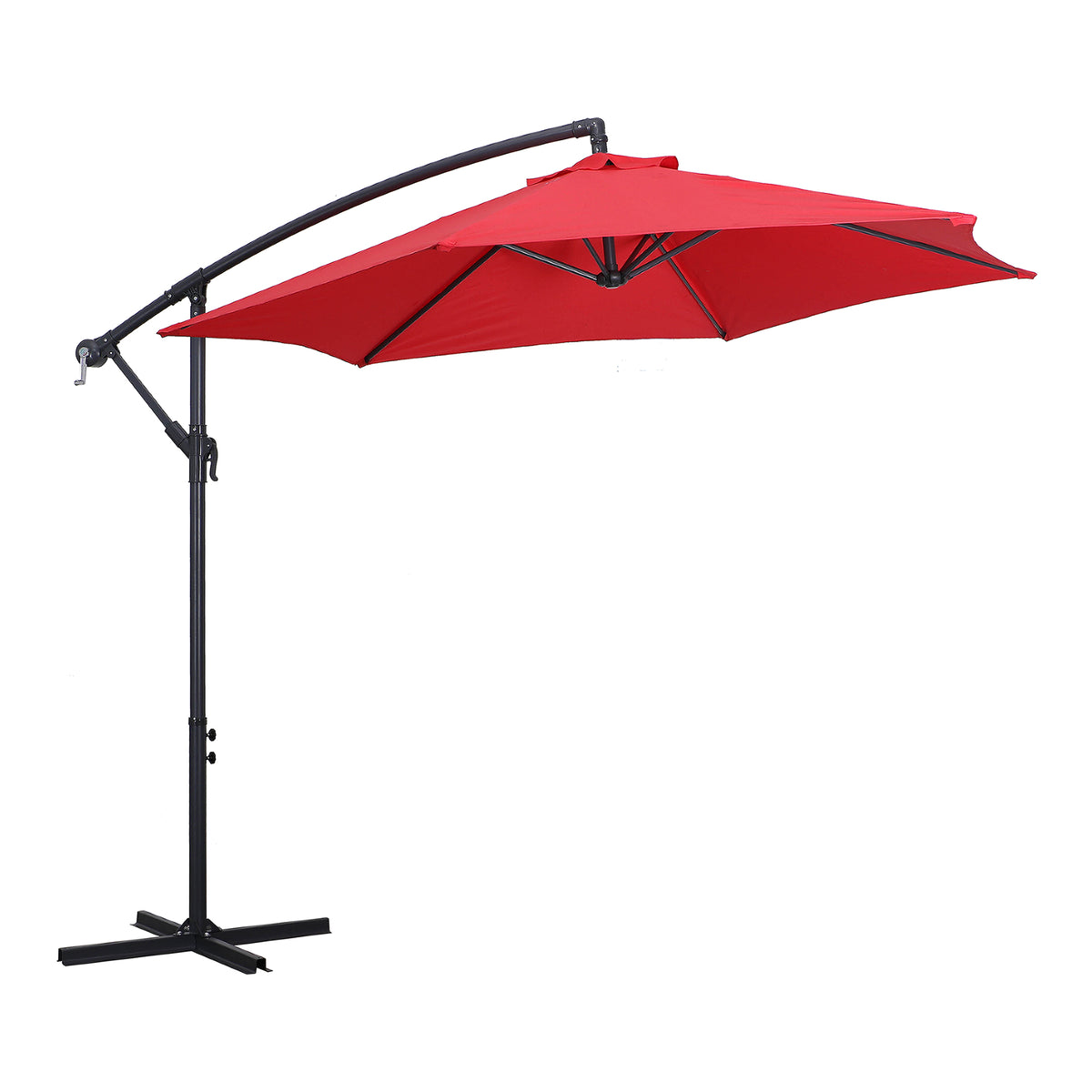 Parasol suspendu de 9', rouge