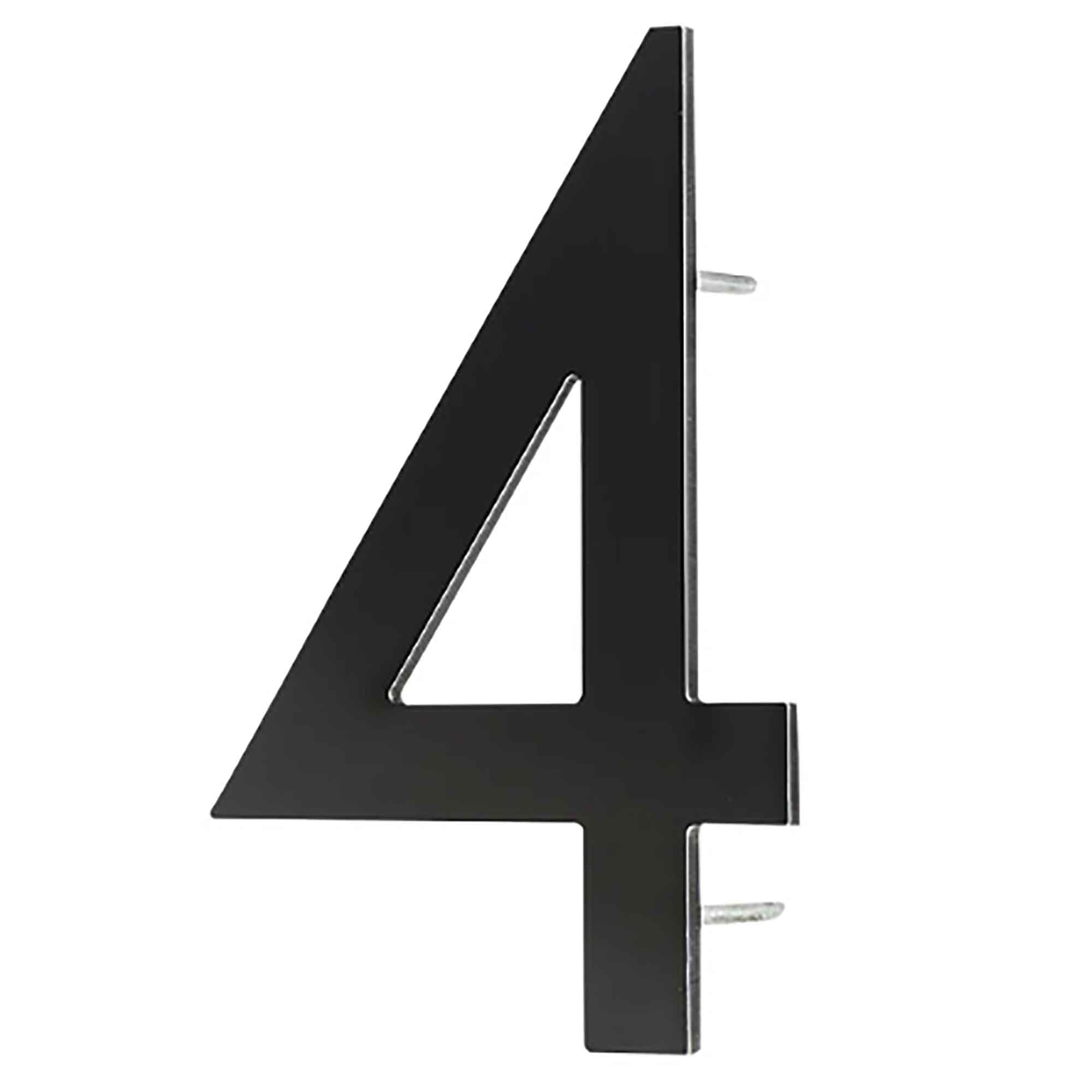 Chiffre d'adresse civique 9'', aluminium, #4