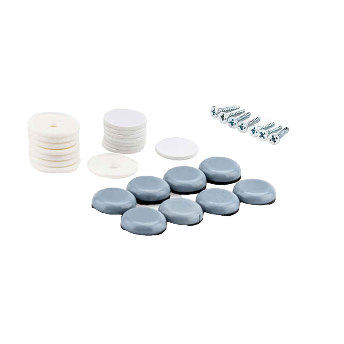 Patin avec disque Super Slidex, 3/4'', gris (emballage de 8)