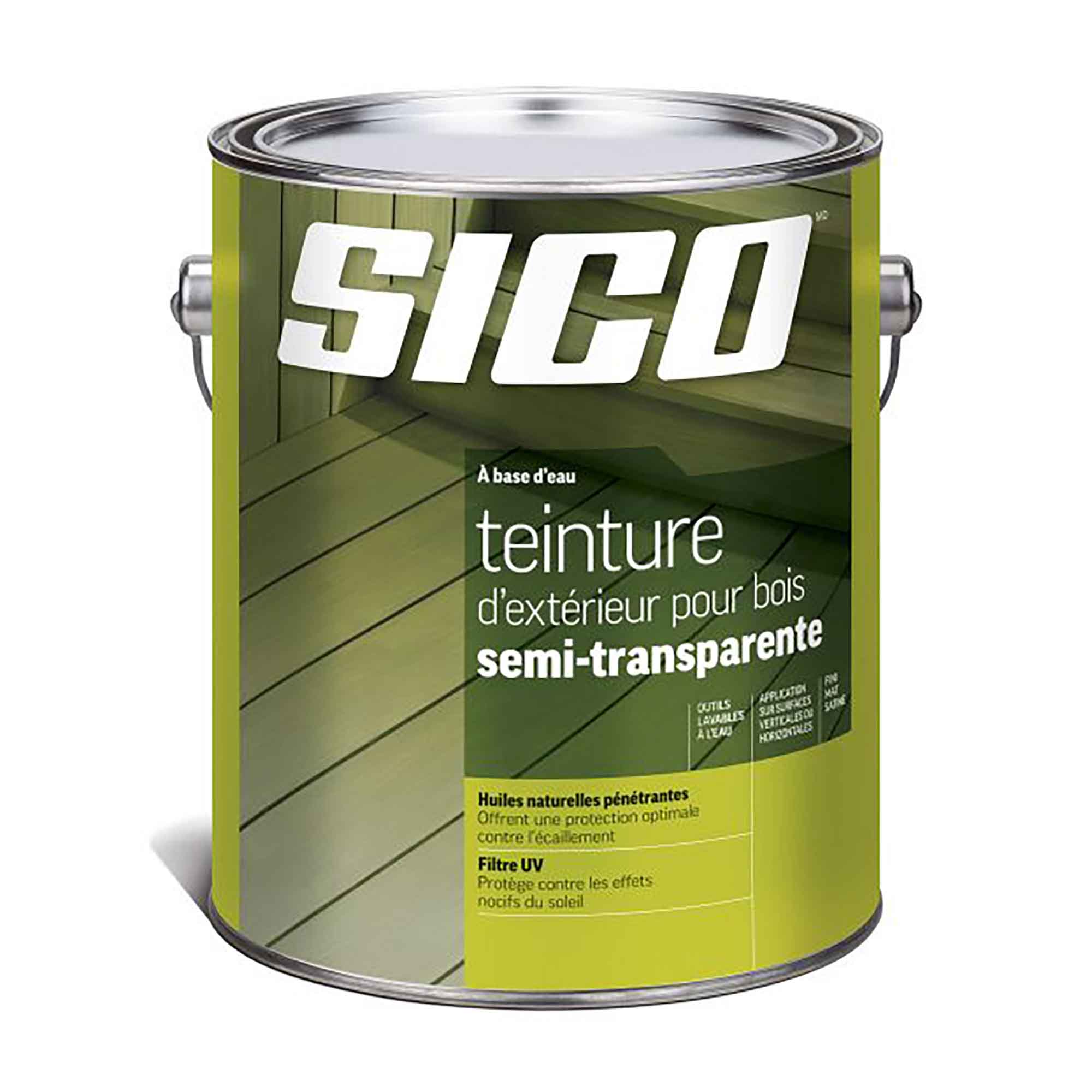 Teinture à l'huile extérieure semi-transparente, Séquoia du pacifique, 3,78 litres