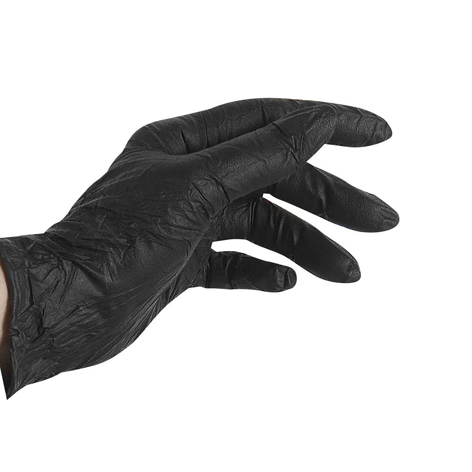 Gant en Nitrile large, noir (boite de 100)
