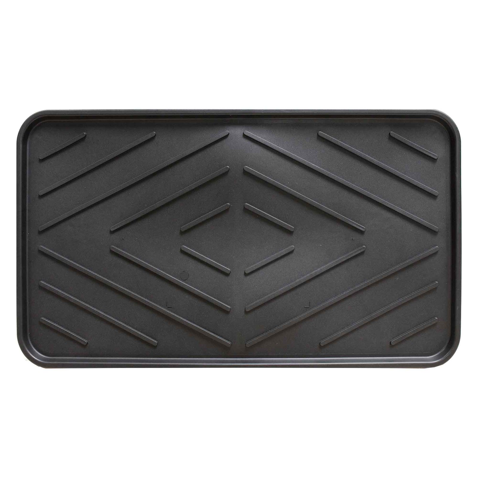 Plateau noir range-bottes standard, 14'' x 25'' 