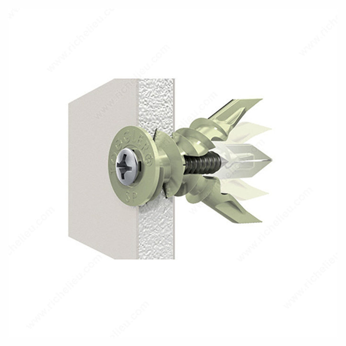 Ancrage à impact pour mur creux, #8 x 5/8'' (emballage de 4)