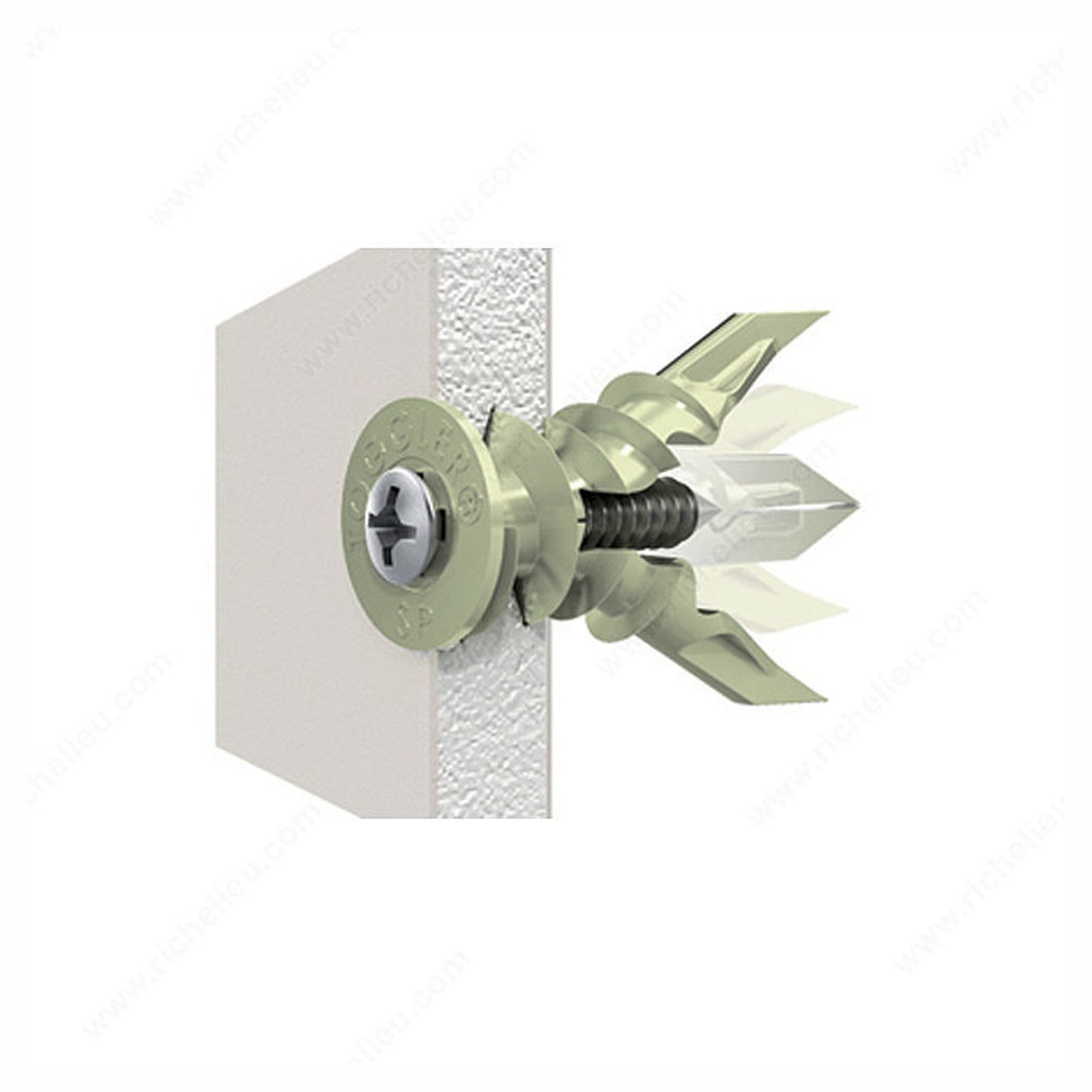 Ancrage à impact pour mur creux, #8 x 5/8'' (emballage de 4)