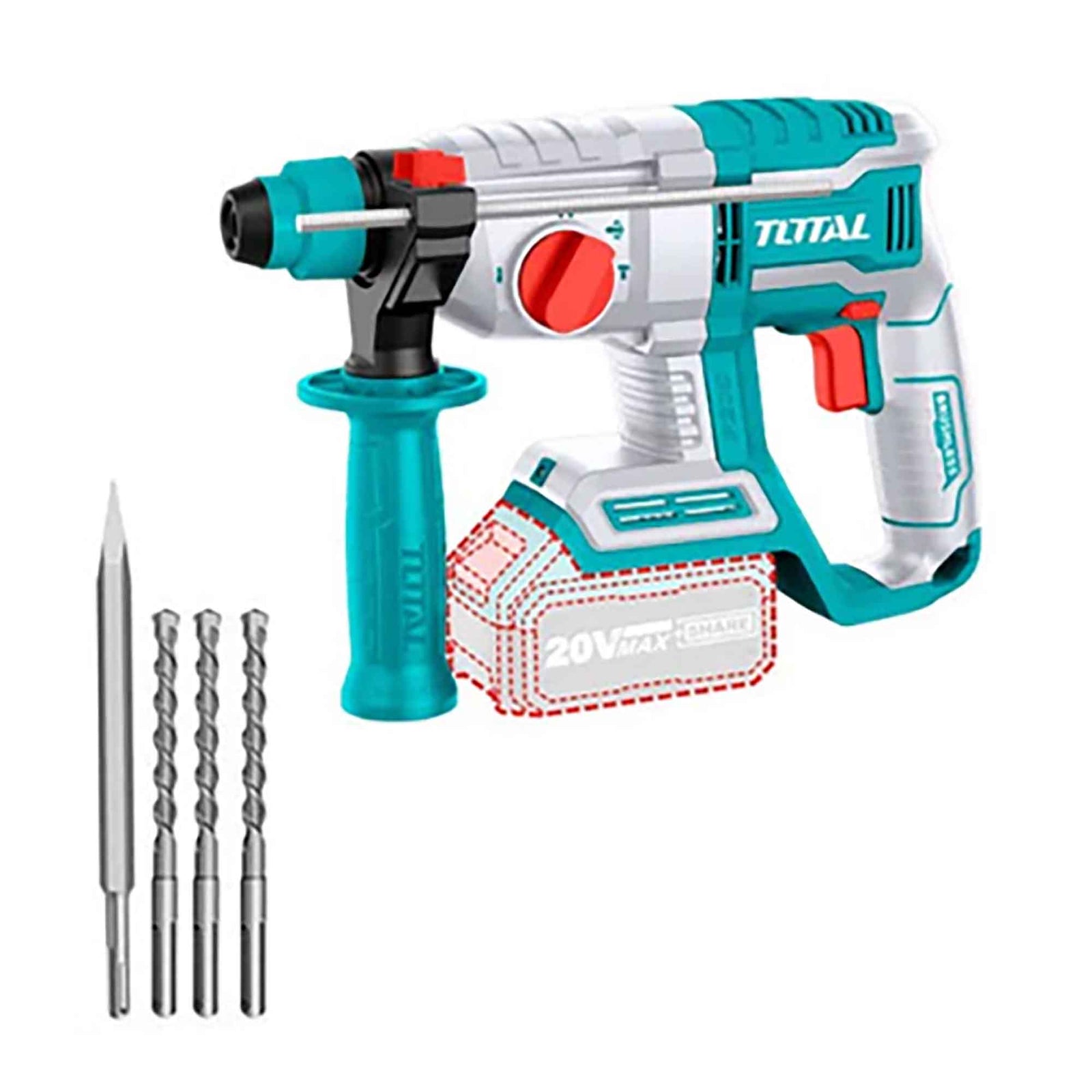 Marteau rotatif, à batterie, sans balais, 20 Volts