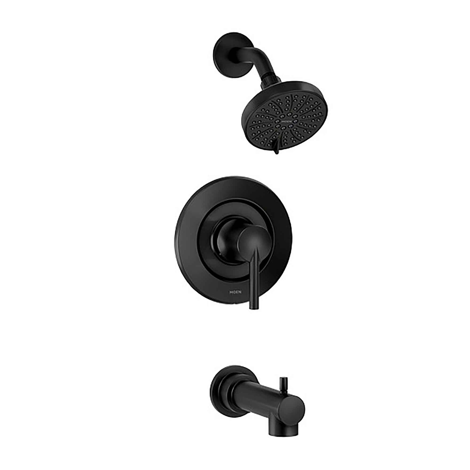Robinet bain/douche noir mat