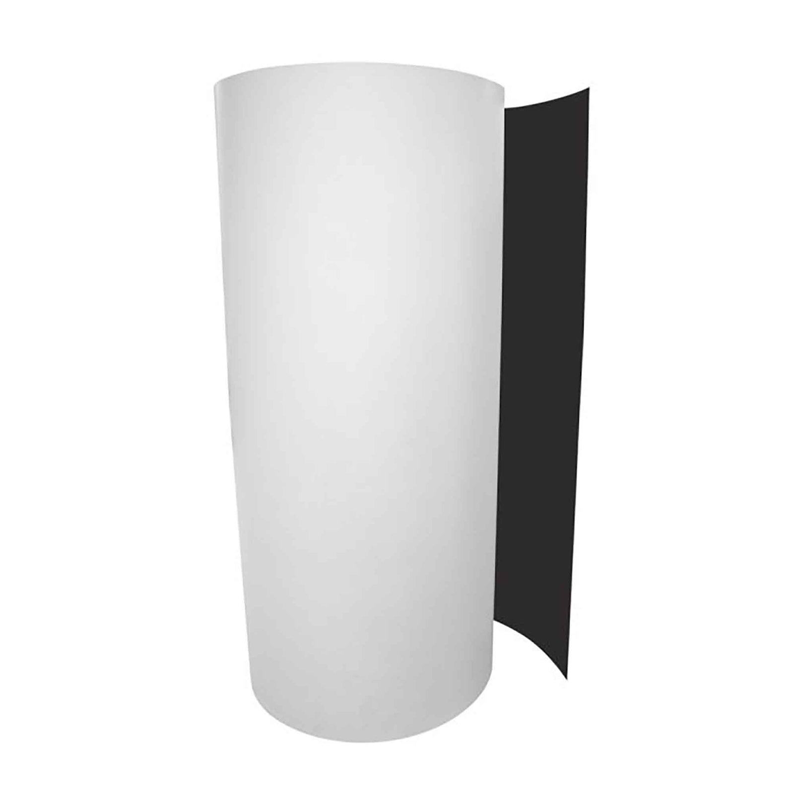 Rouleau d'aluminium peint, 24'' x 98', noir et blanc