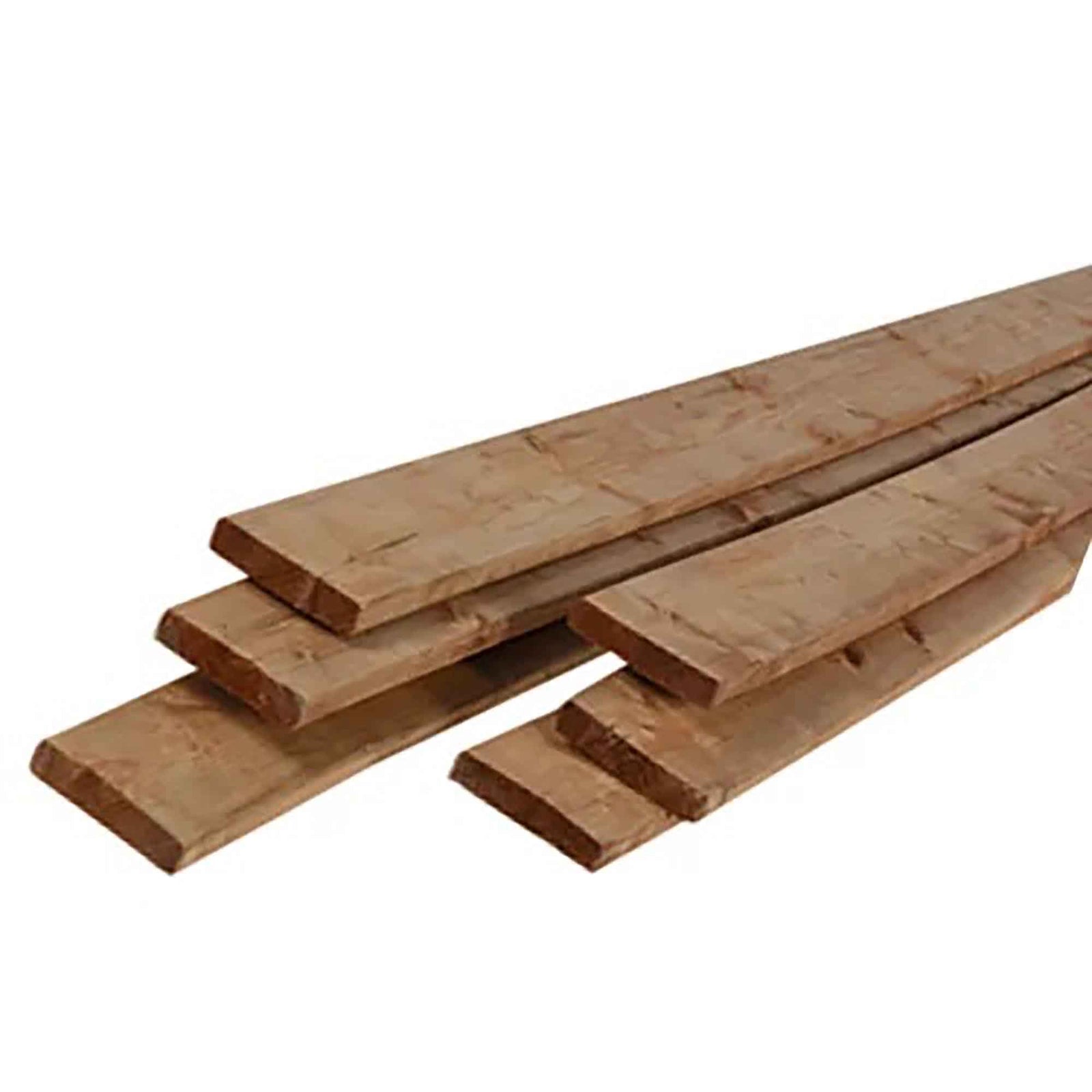 Bois traité brun de Première Qualité, 1" x 4" x 8'