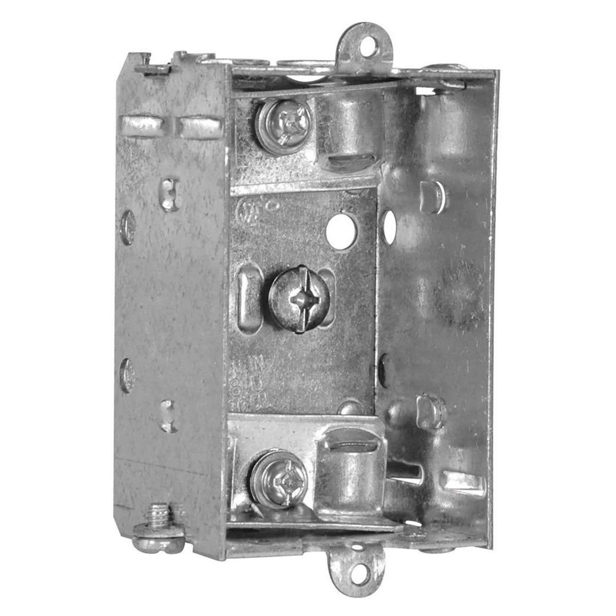 Boîte électrique rectangulaire regroupable pour (1) dispositif, 1-1/2&#39;&#39; de profondeur (8 po3)