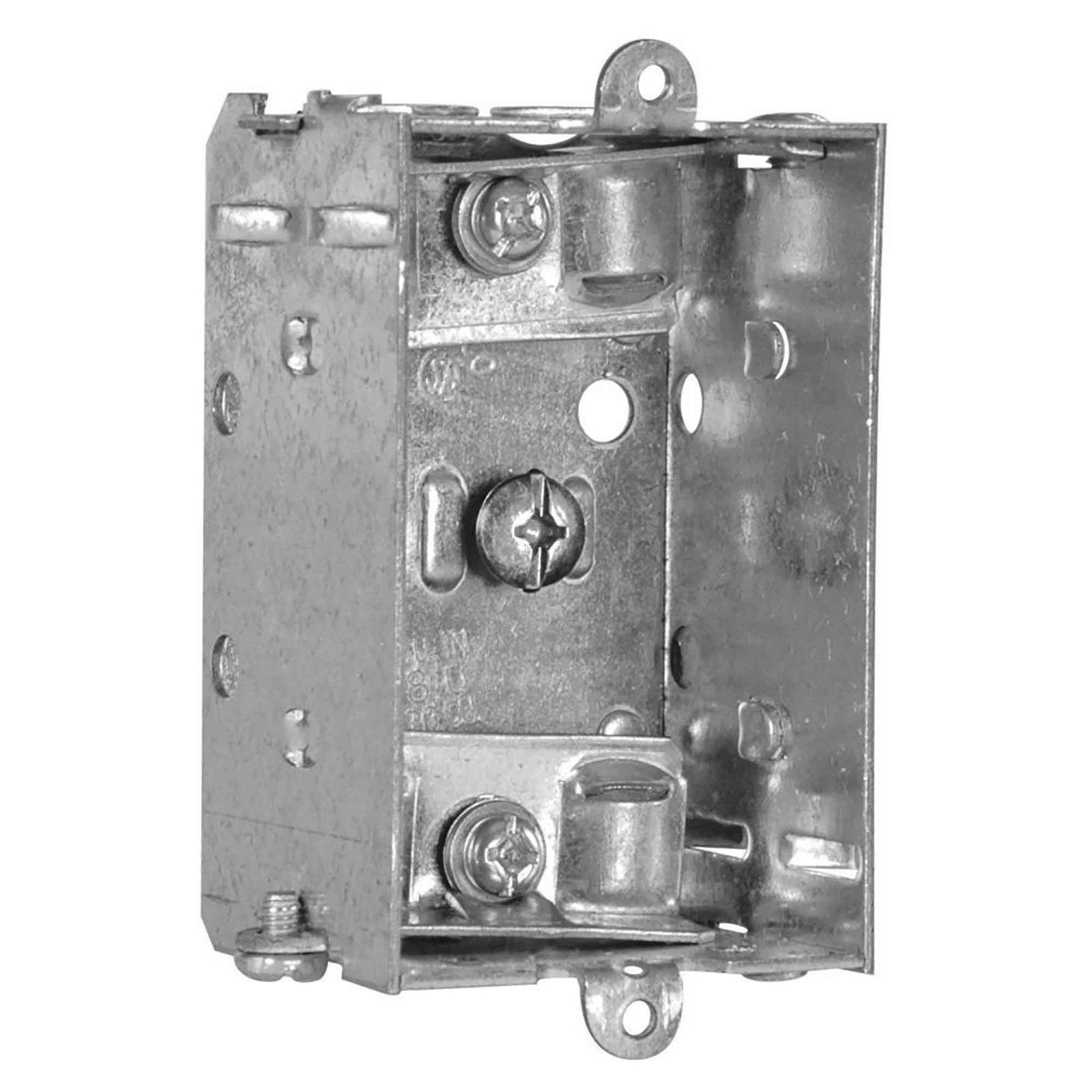 Boîte électrique rectangulaire regroupable pour (1) dispositif, 1-1/2'' de profondeur (8 po3)