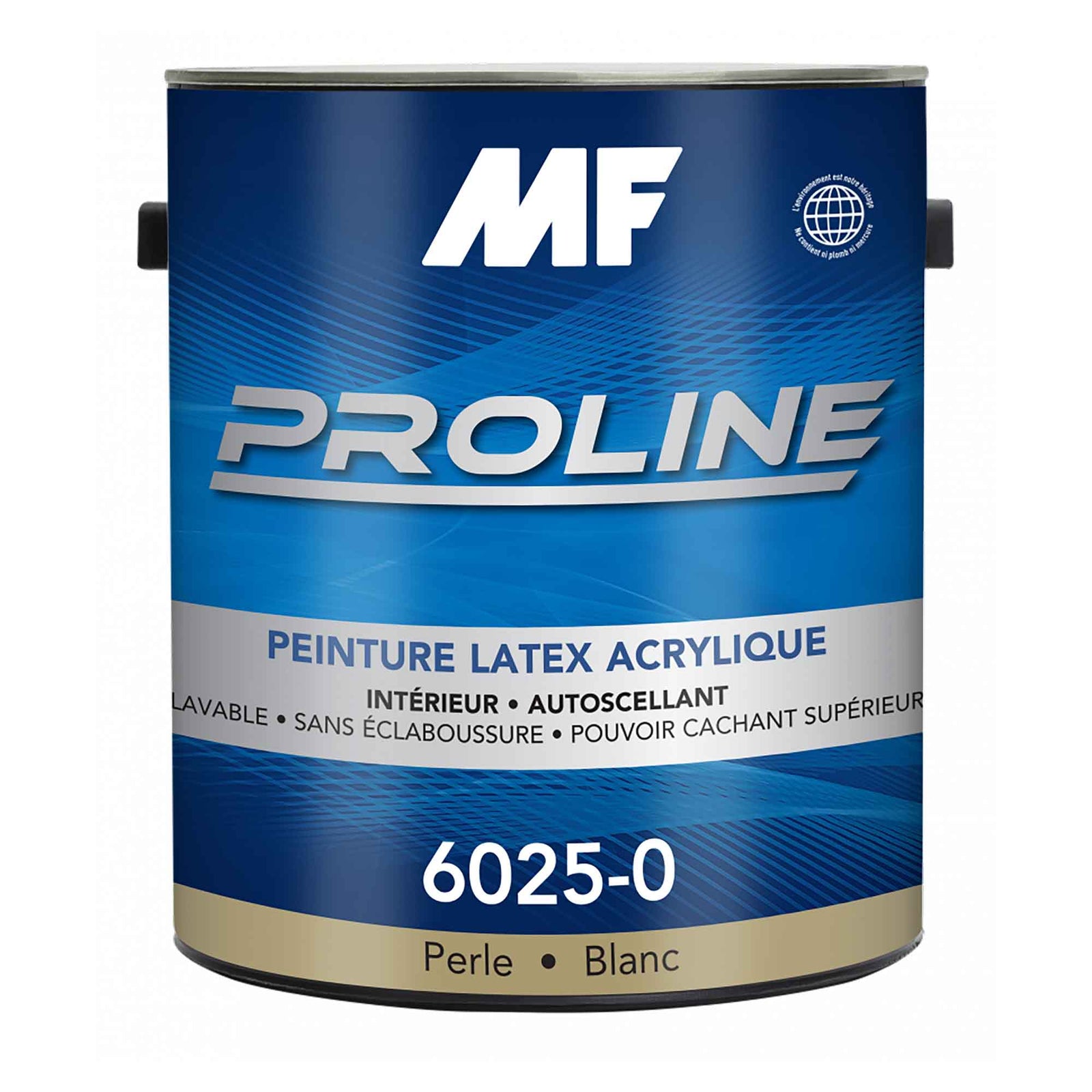 Peinture intérieur Proline, latex, mat à plafond, blanc, 3,78 litres