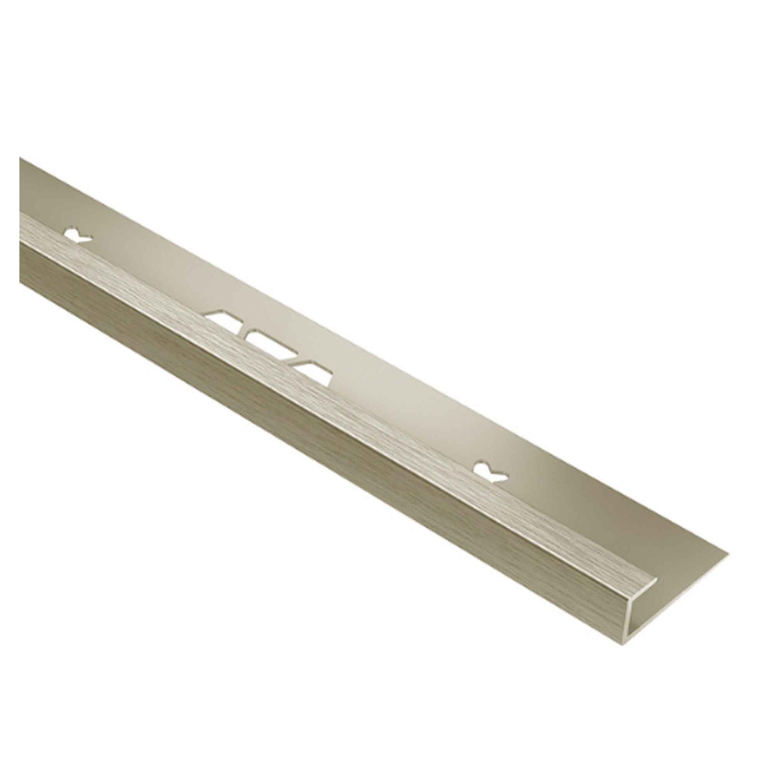 moulure profilée VINPRO-S de bordure en aluminium nickel brossé, 1/8''