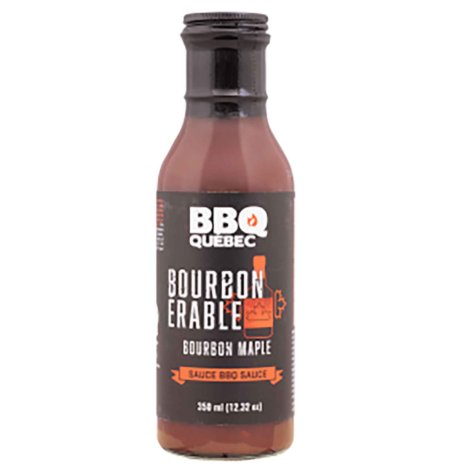 Sauce Bourbon et érable BBQ Québec, 350 ml