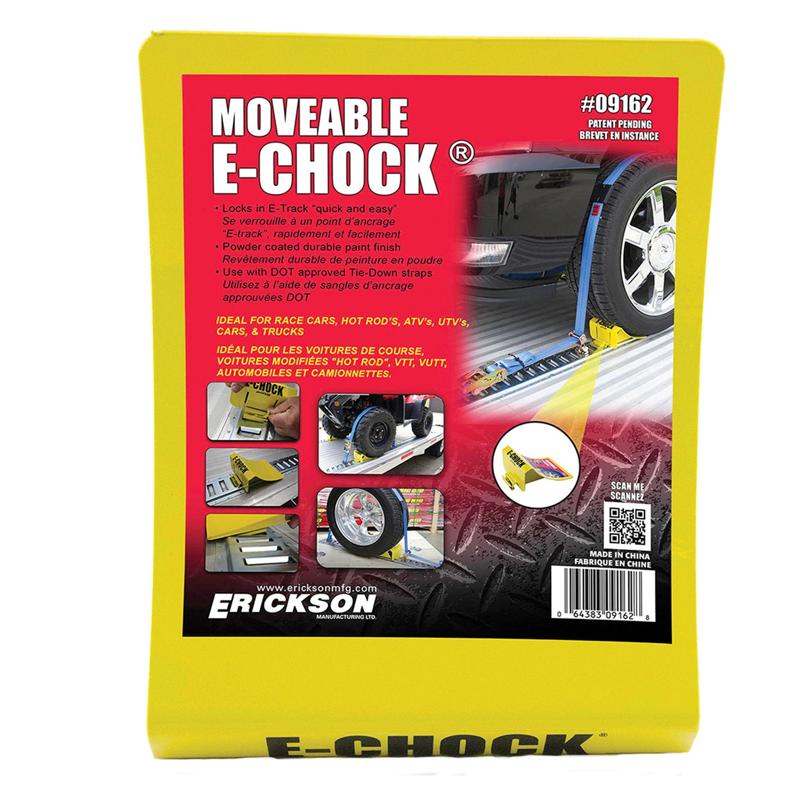 Cale de roue E-CHOCK pour système E-TRACK