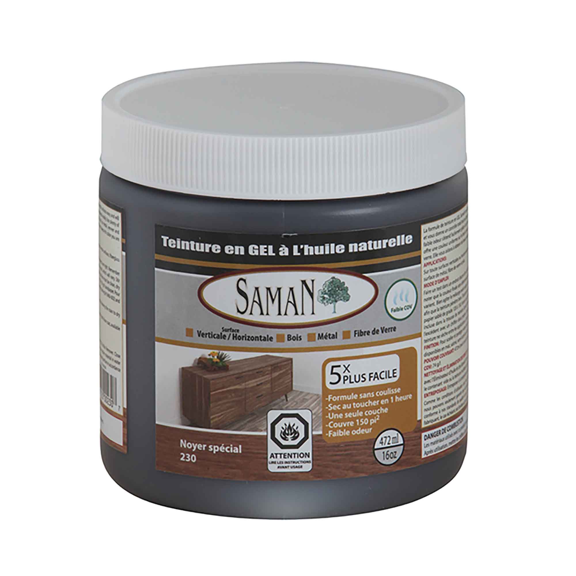 Teinture Gel, acajou noir , 1 litre