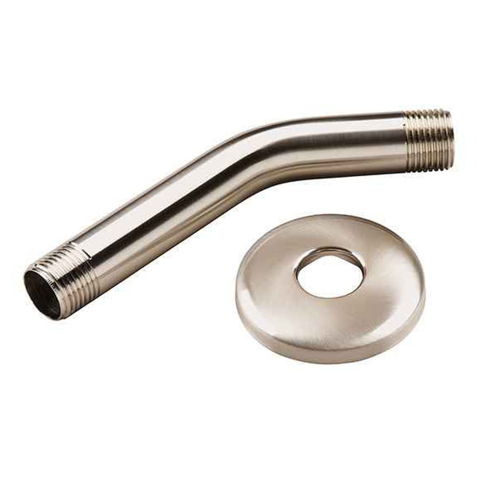 Bras de douche, nickel brossé