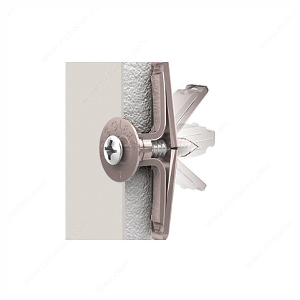Cheville d'ancrage pour porte avec vis, 1/4'' (emballage de 4)
