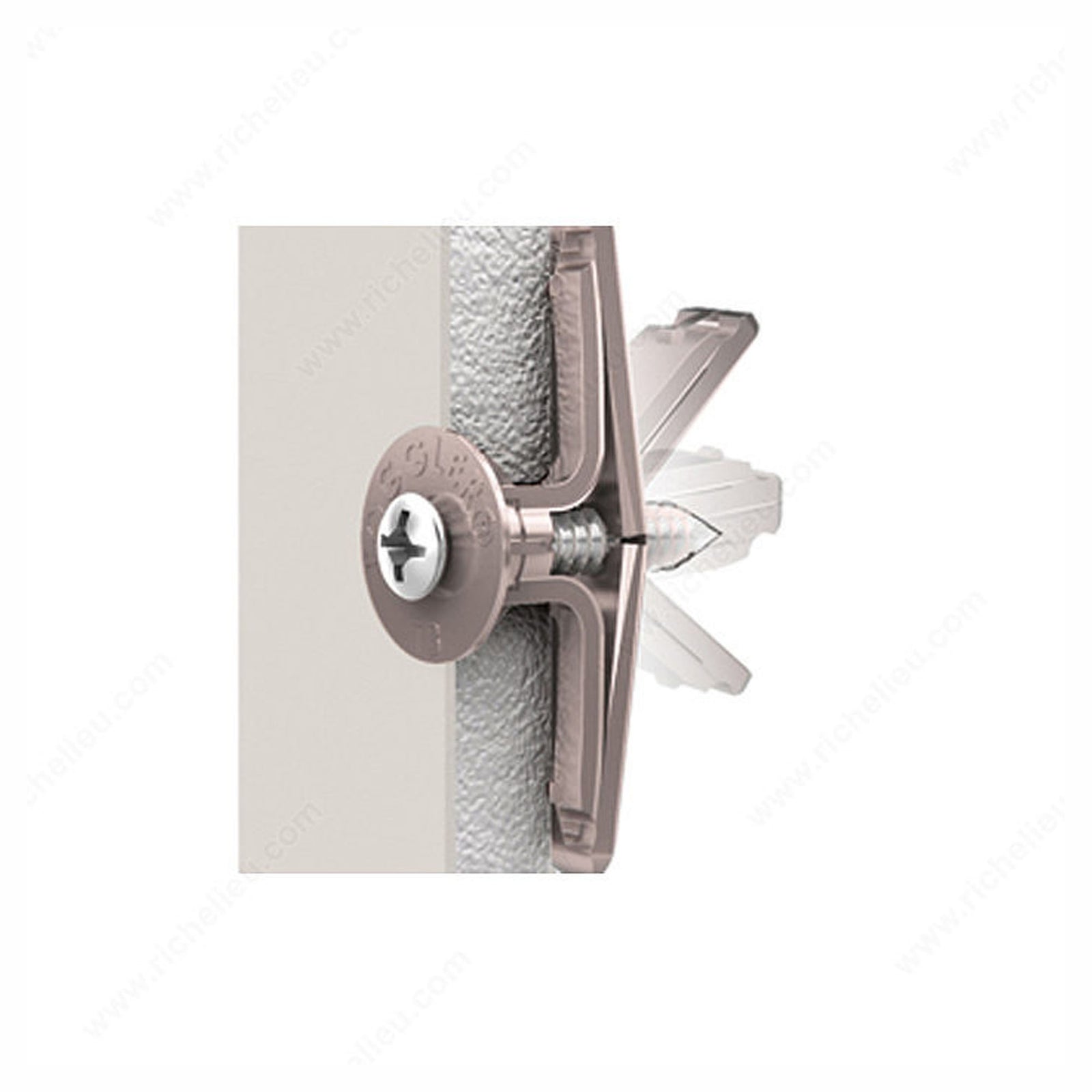 Cheville d'ancrage pour porte avec vis, 1/4'' (emballage de 4)