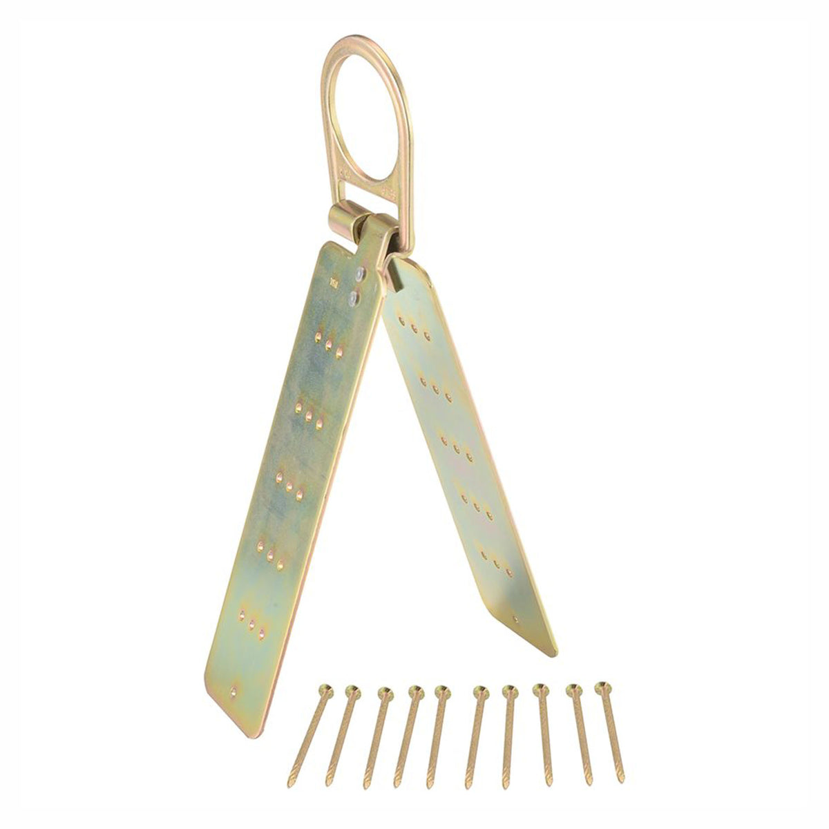 Ancrage pour harnais de toiture, réutilisable avec vis