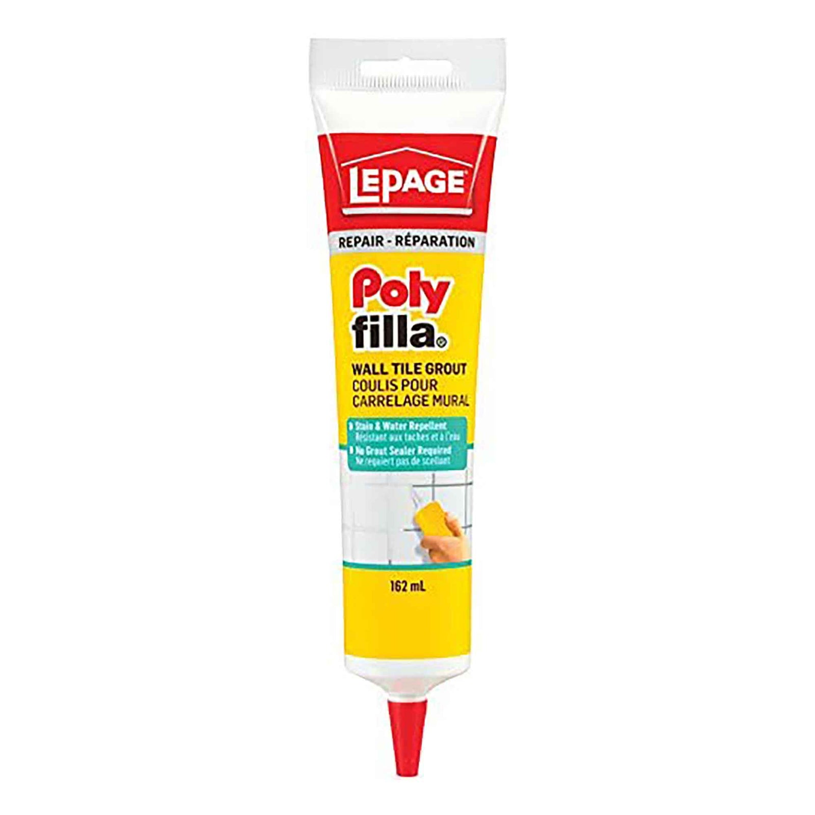 Composé de Polyfilla, coulis pour carrelage, blanc, 162 ml