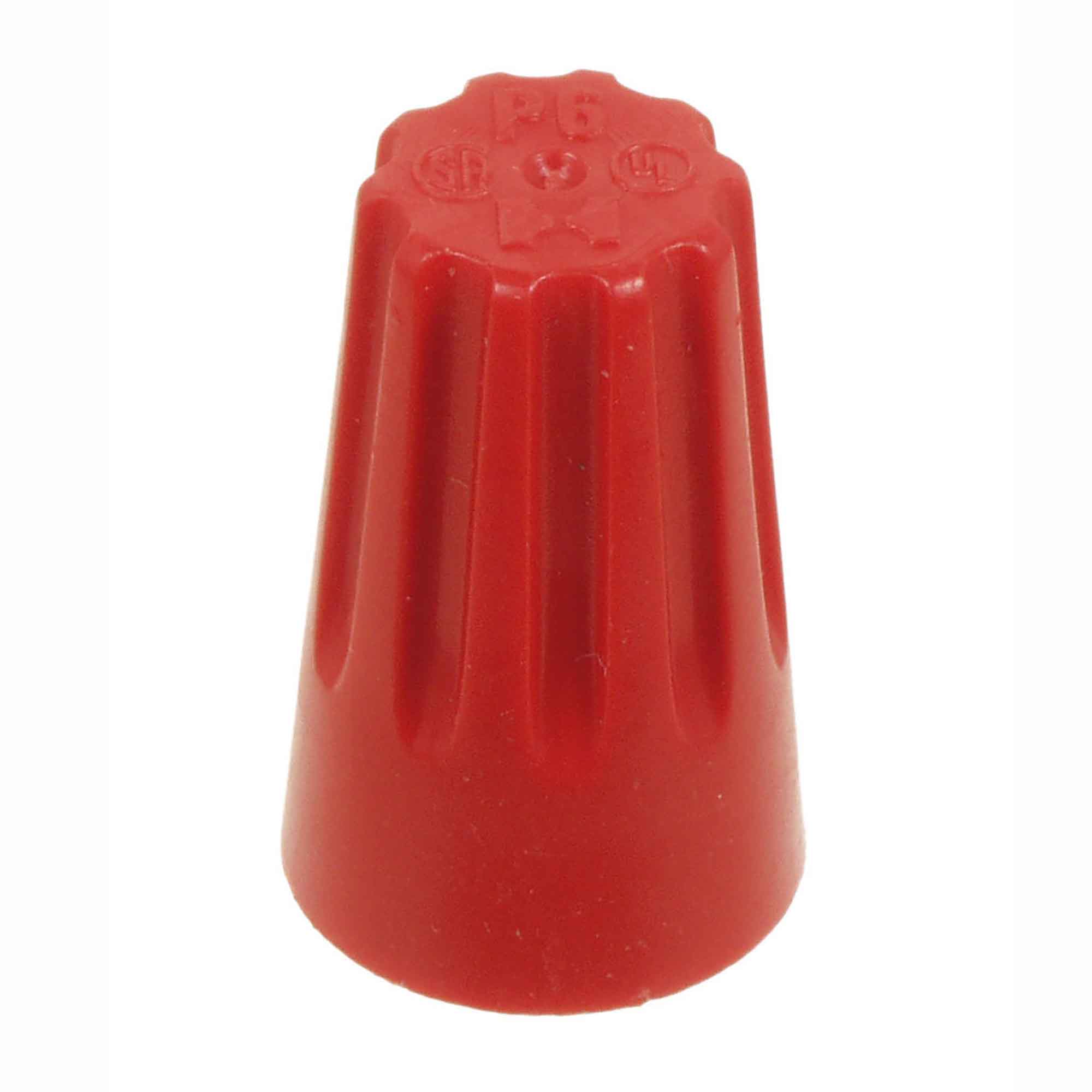 Raccord vissable large rouge , 4/pqt  