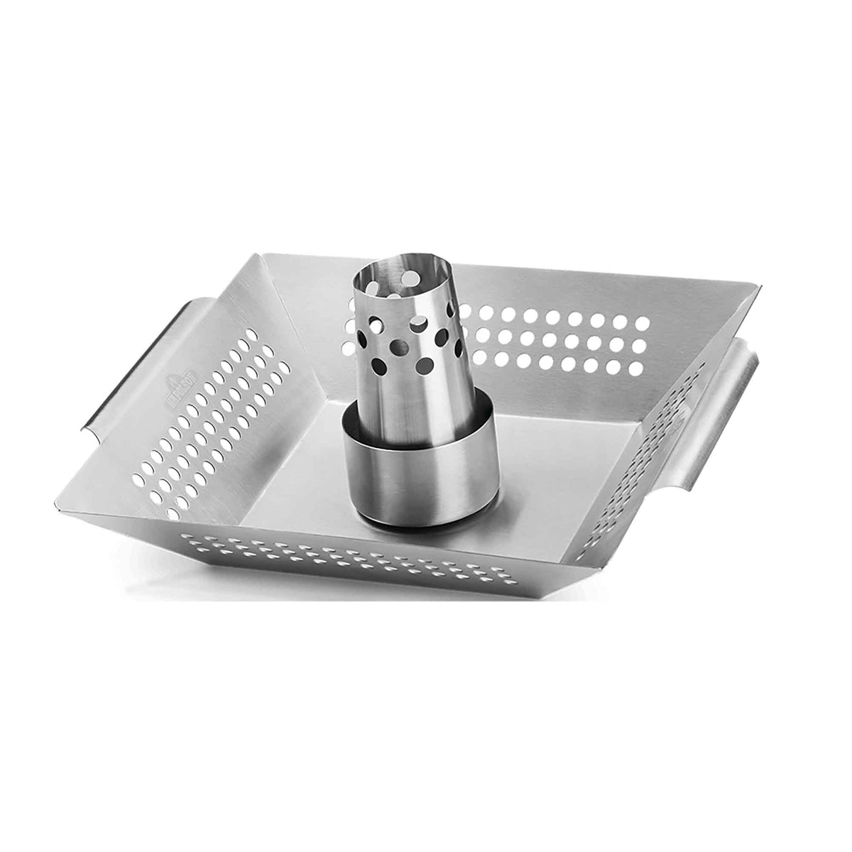 Wok et rôtissoire à légume en acier inoxydable