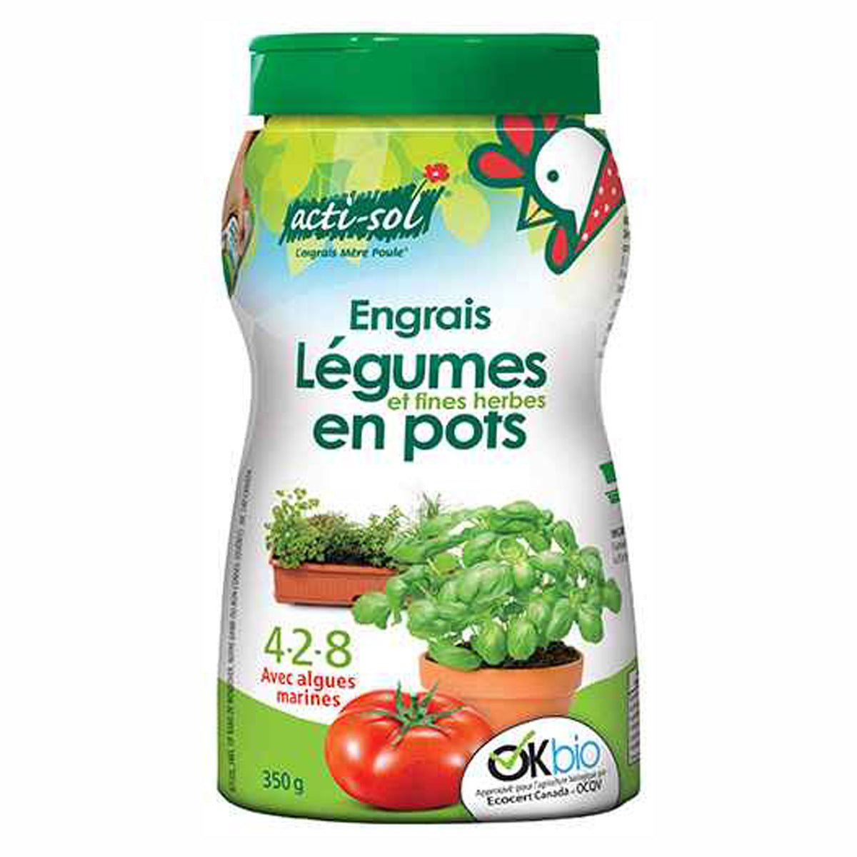 Engrais sur le pouce, 4-2-8, 350 gr