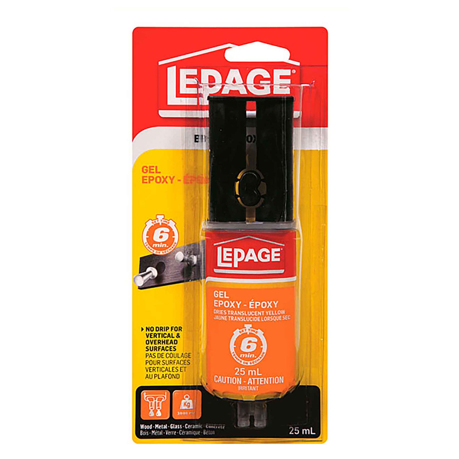 Colle époxy Gel, en seringue, 25 ml