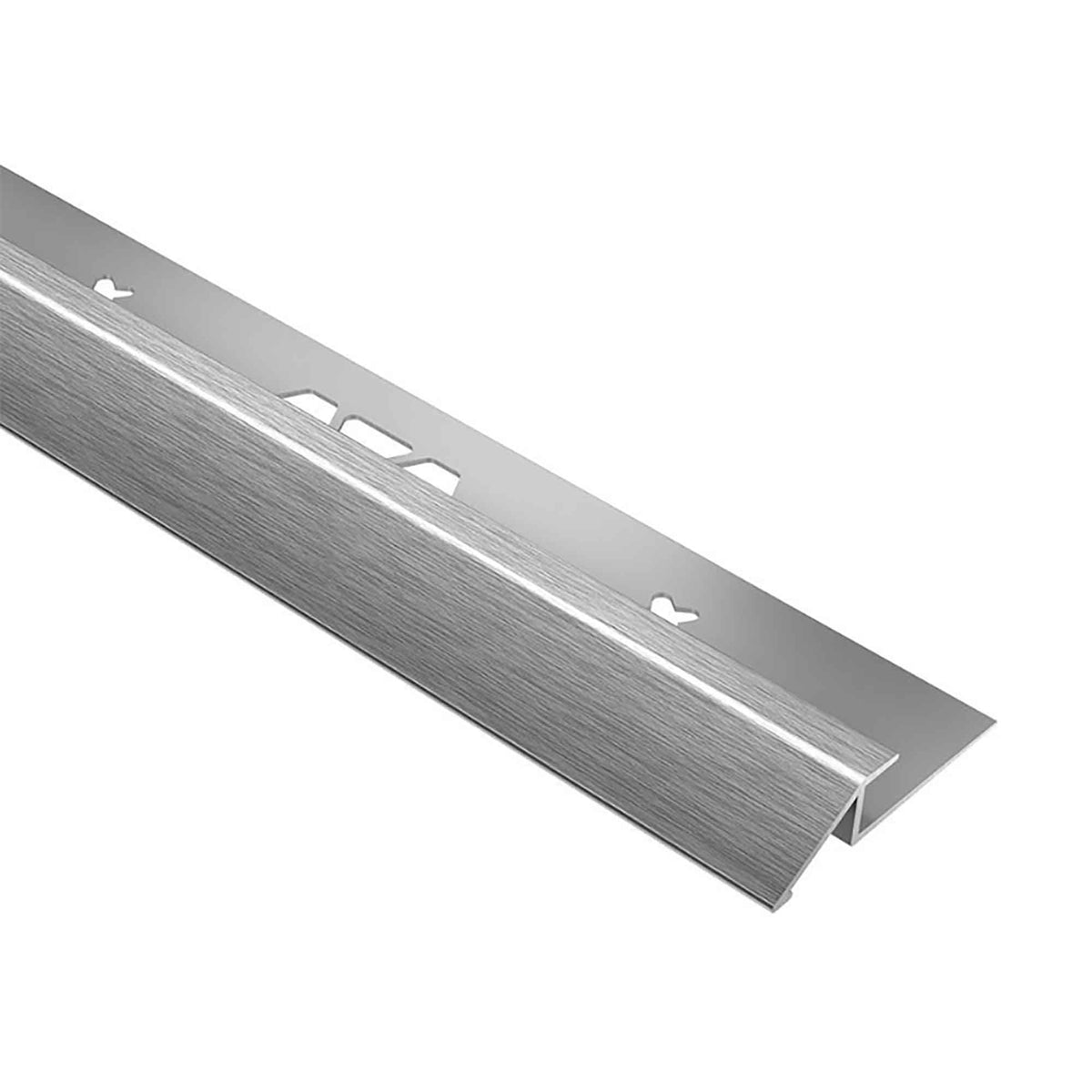Moulure profilée VINPRO-S de bordure en aluminium chromé brossé, 13/64''
