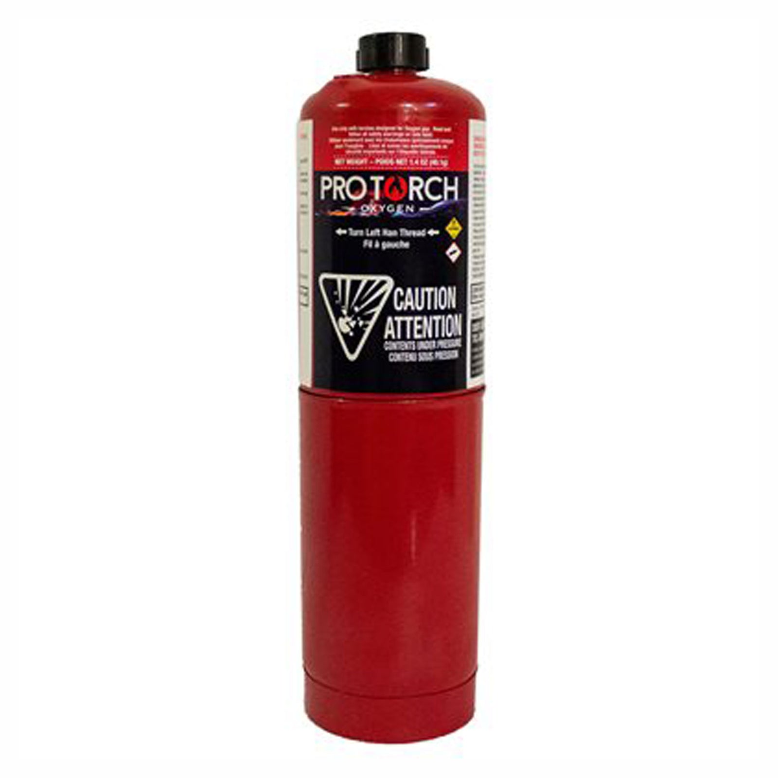 Cylindre d'oxygène, rouge, 1,4 oz