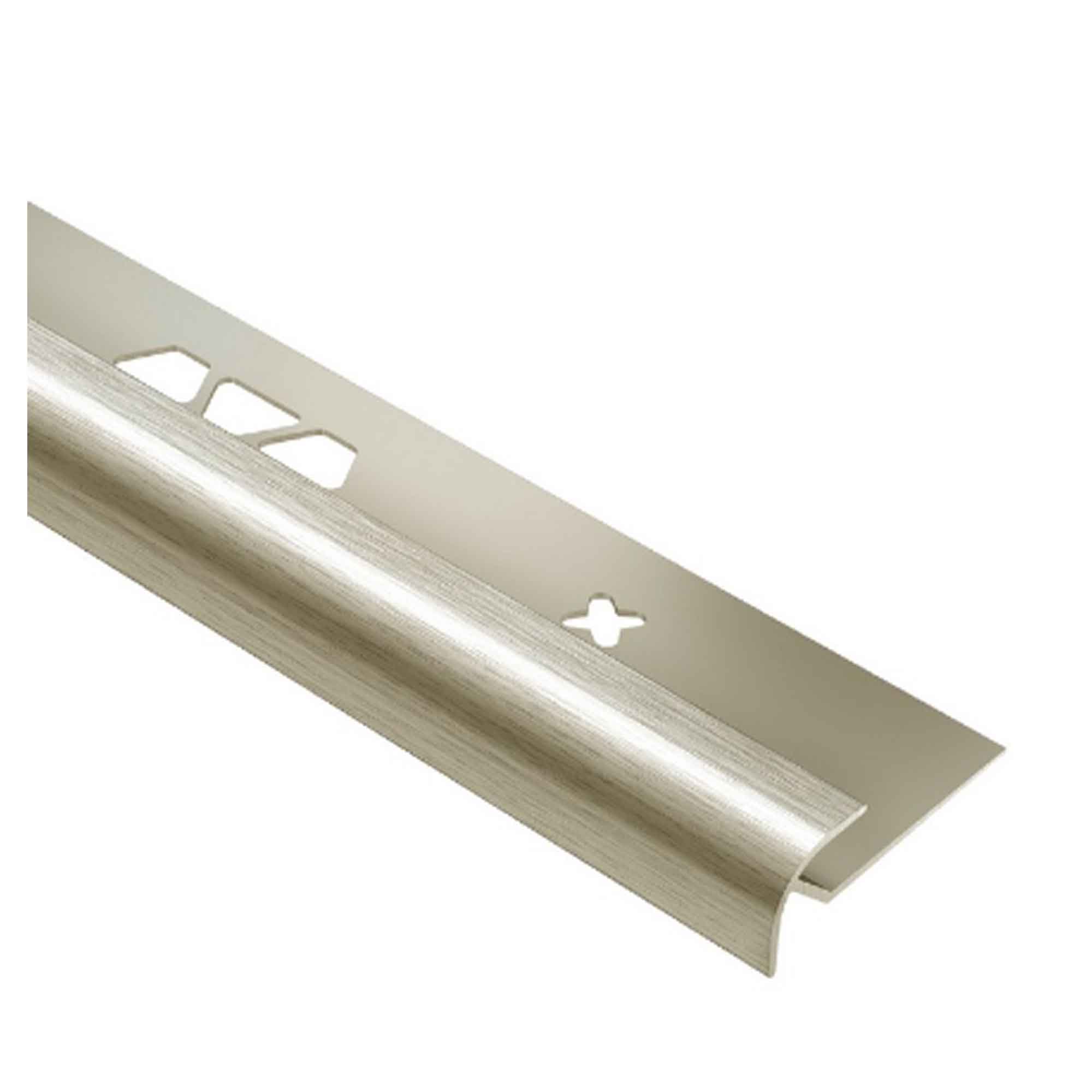 Moulure profilée ronde VINPRO-RO en aluminium nickel brossé, 1/8''