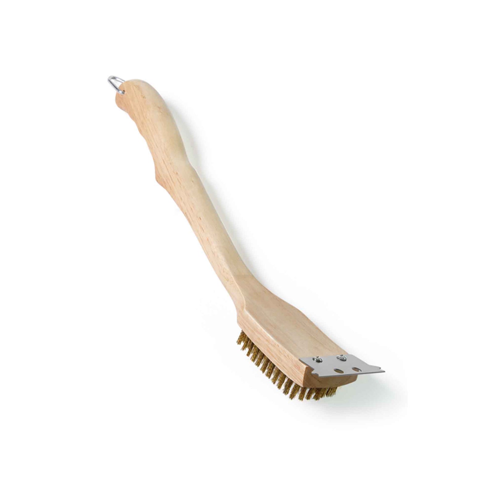 Brosse à gril avec filaments en laiton, marron