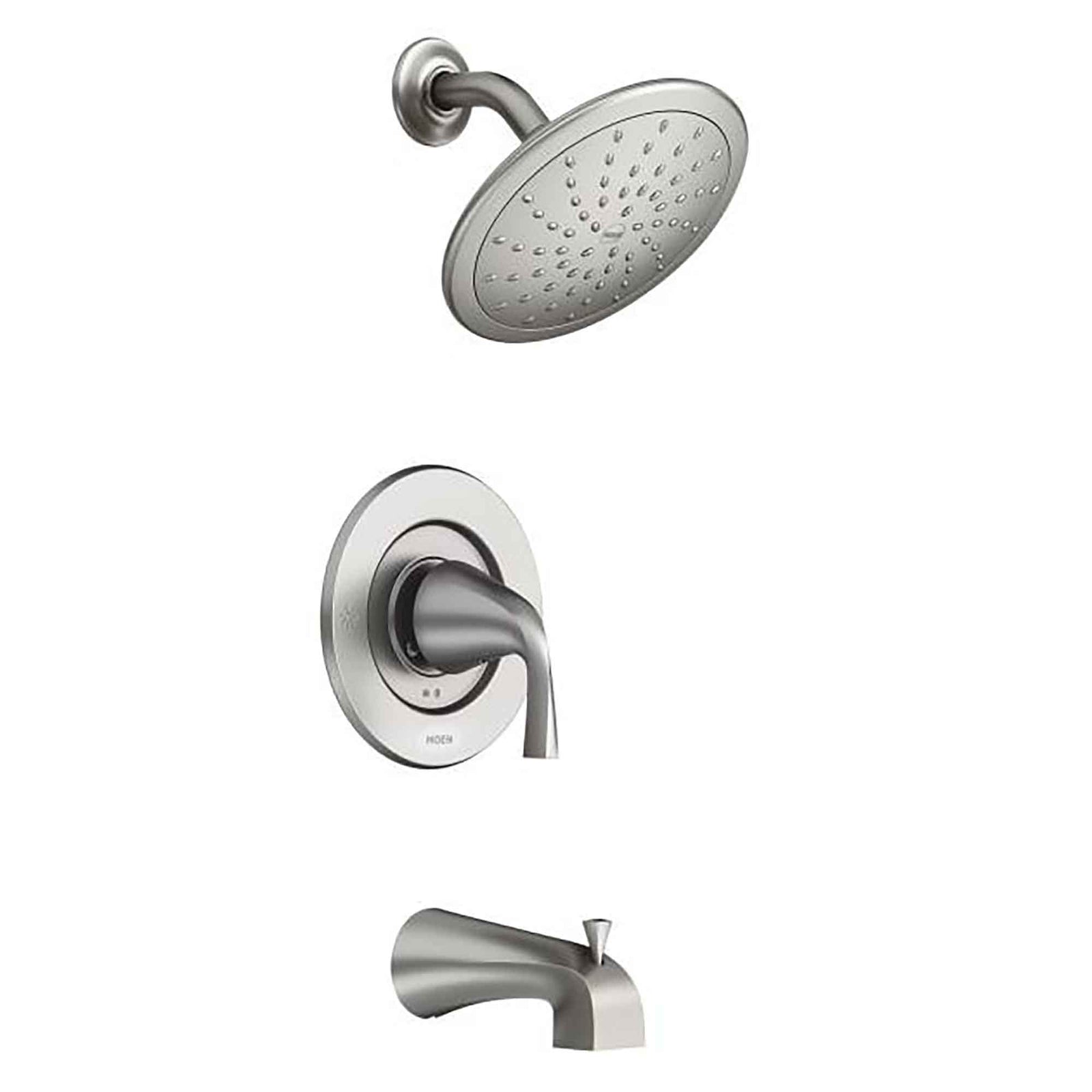 Robinet bain/douche en nickel brossé