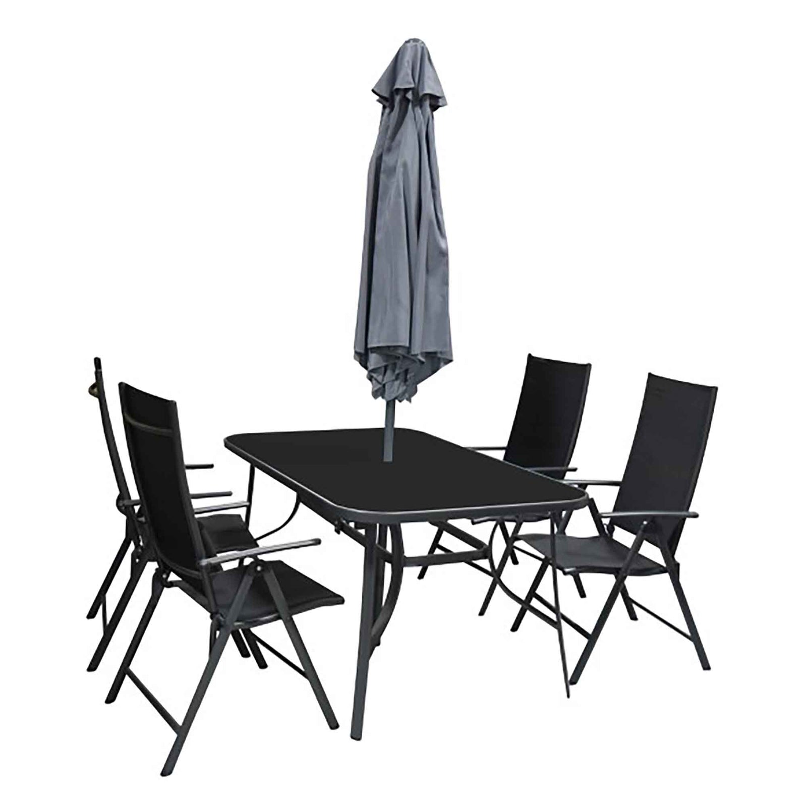 Ensemble a diné DEECO en textilene, 6 pièces