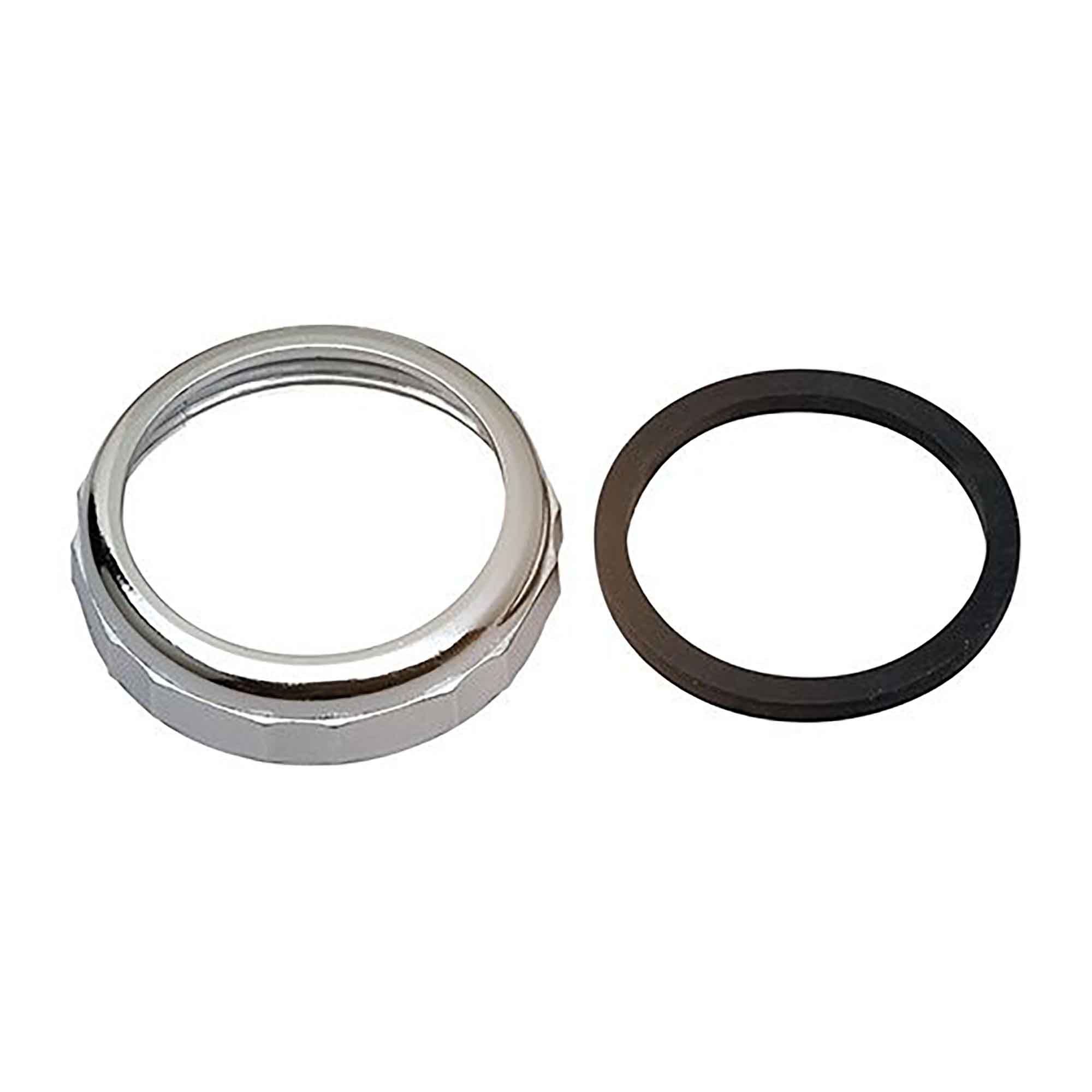 Écrou et rondelle pour joint de dilatation chromé, 1-1/2''