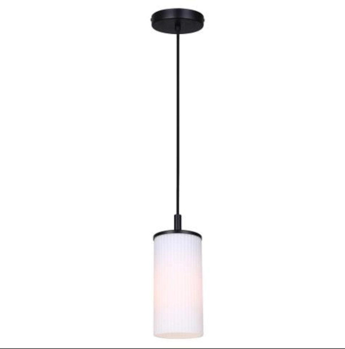 Luminaire Suspendu Kinslea, 1 Lumiaires, Noir, 4'' X 8''