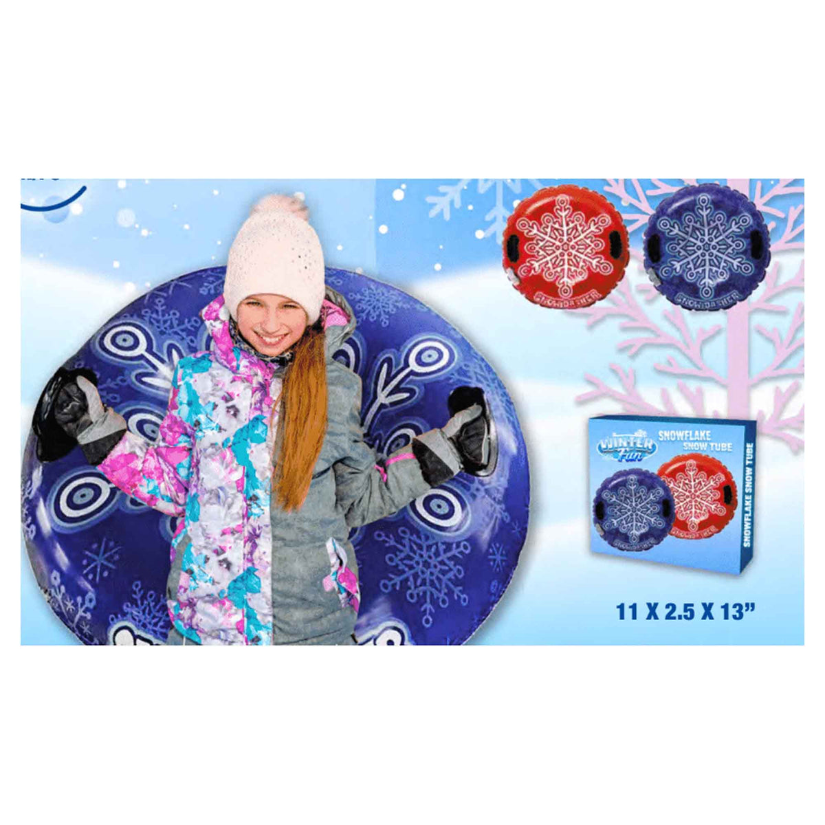 Tube à neige gonflable, Snowflake, 38''