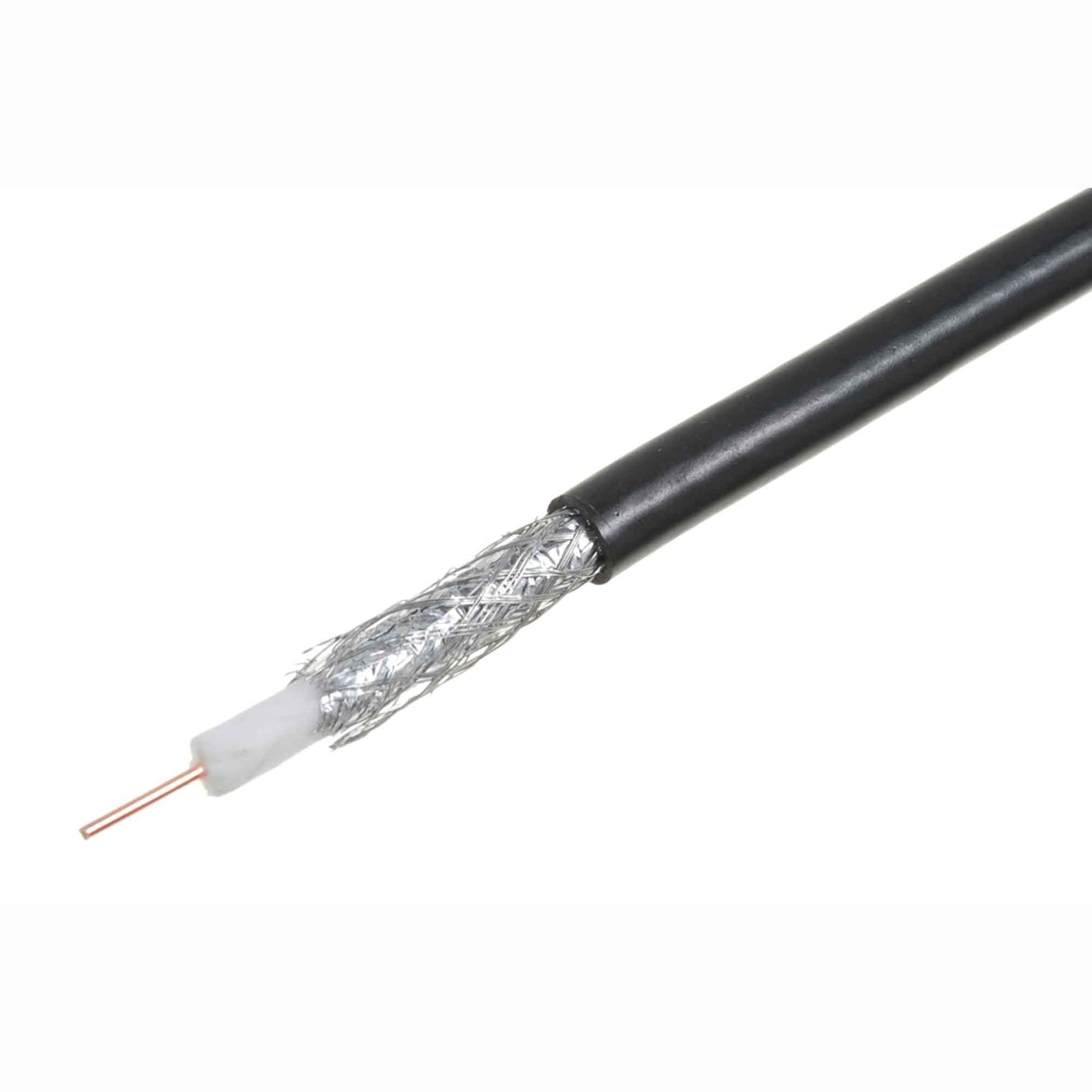 Câble coaxial RG6 noir, 500'