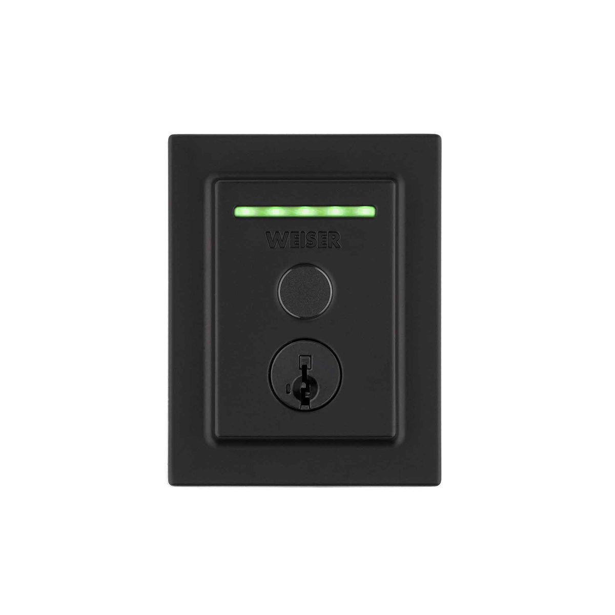 Serrure intelligente Halo à empreinte digitale et Wi-Fi intégré de style contemporain, noir mat