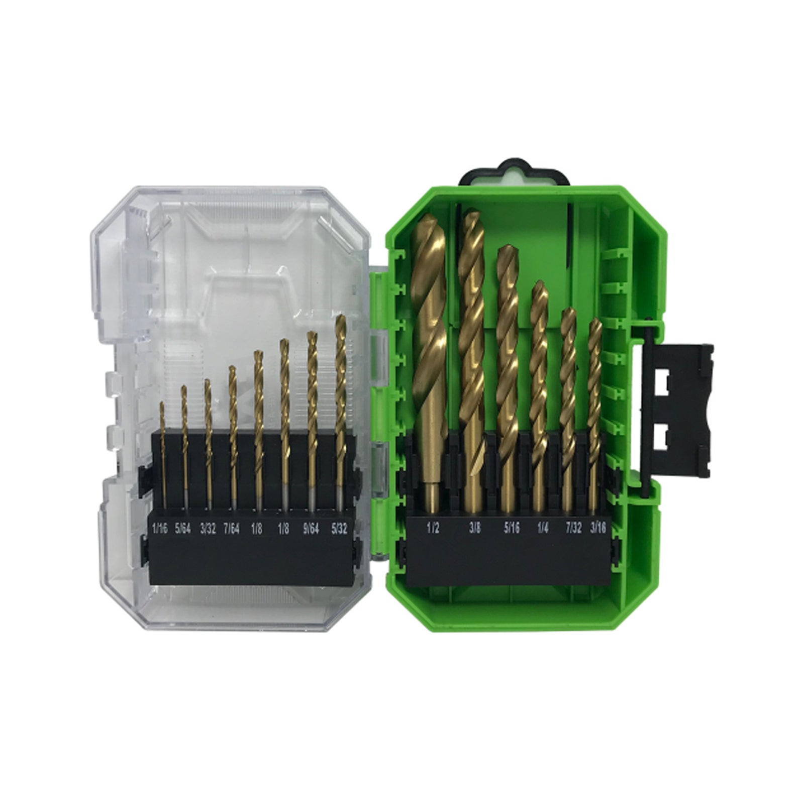 Ensemble de 14 mèches, forêt au titane pour les métaux et le bois