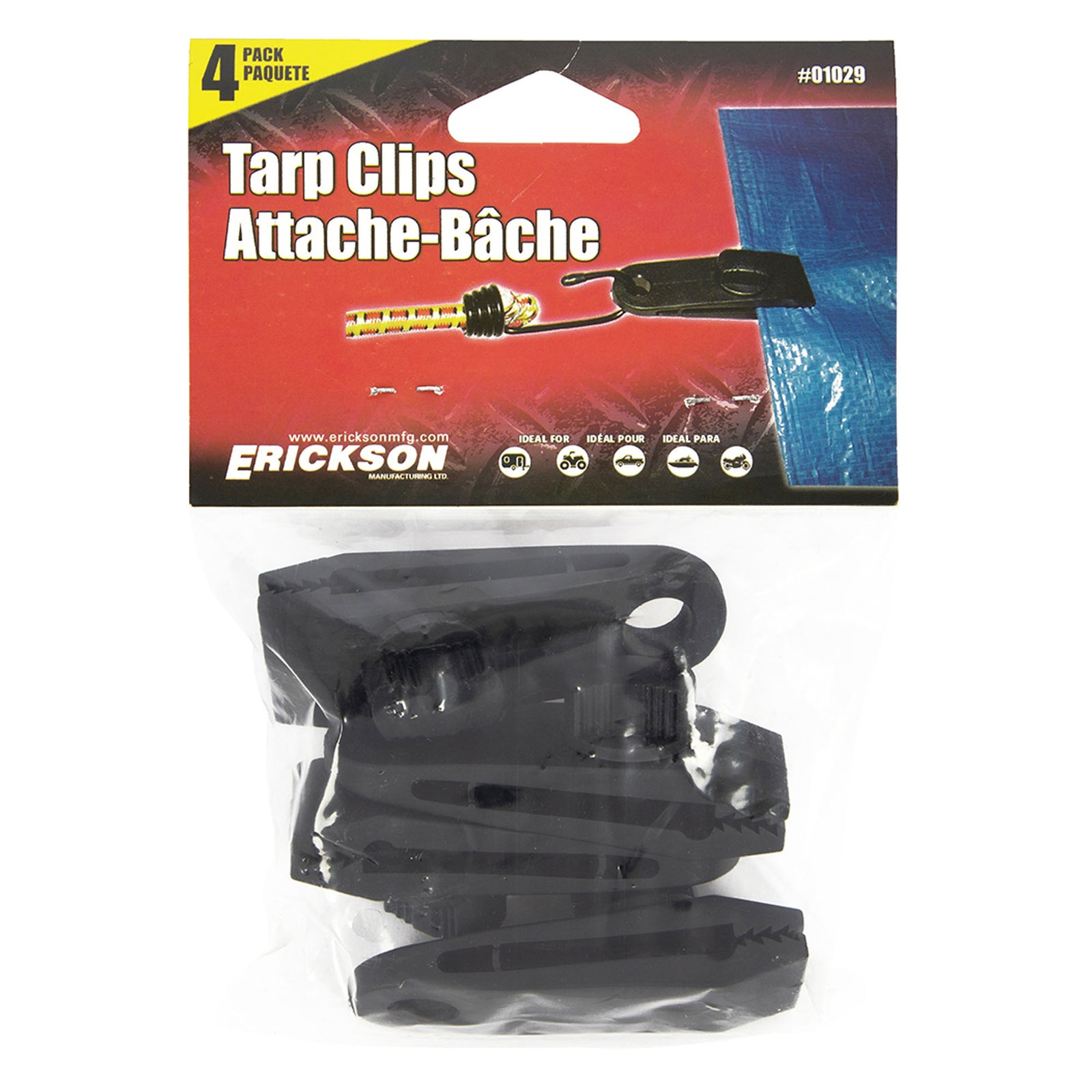 Attache-bâche, 4 unités