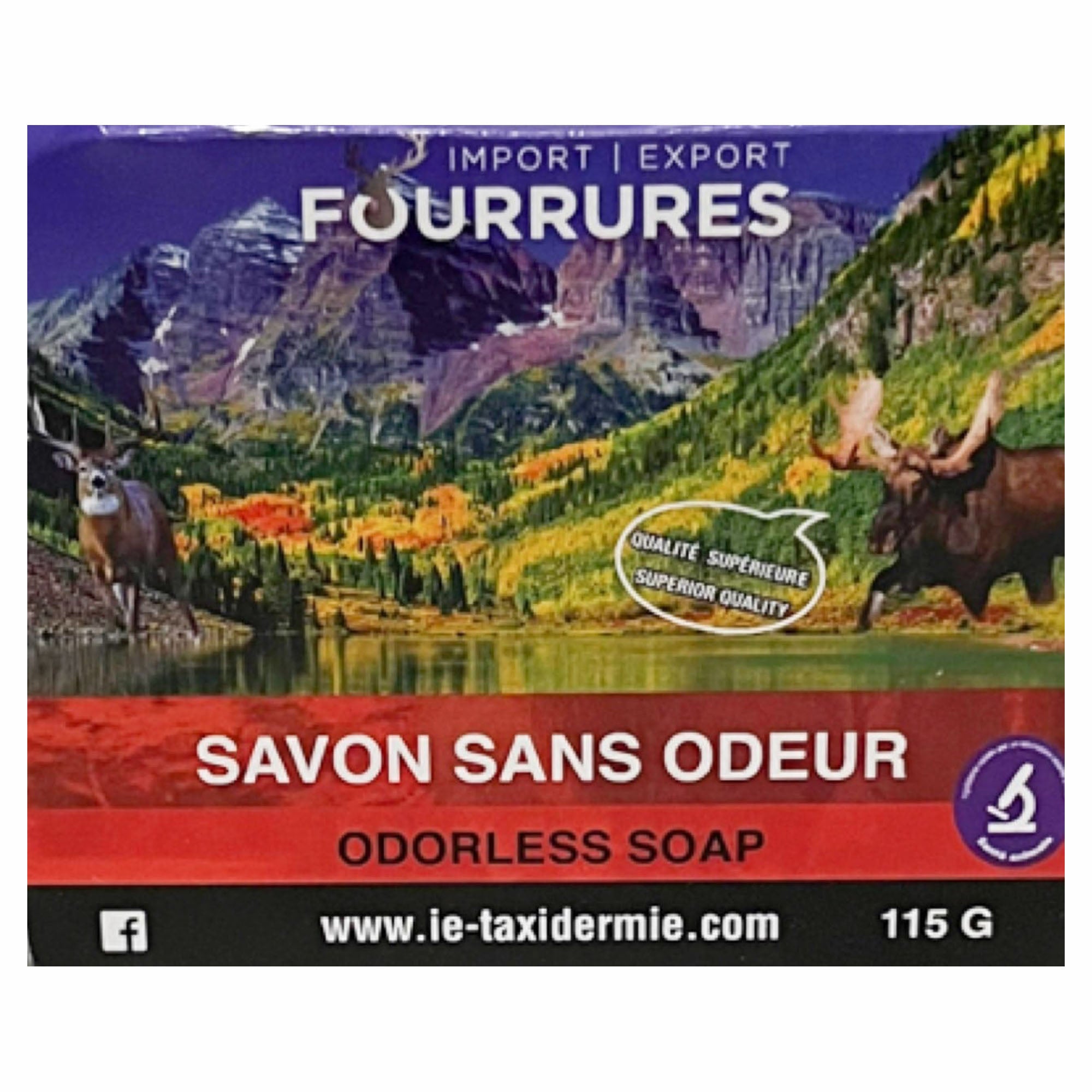 Savon, sans odeur, 115 gr