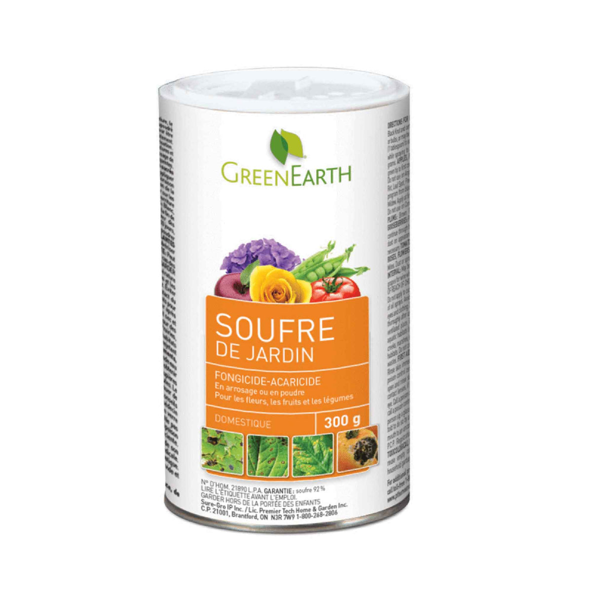 Insecticide souffre en poudre pour jardin, 300 gr