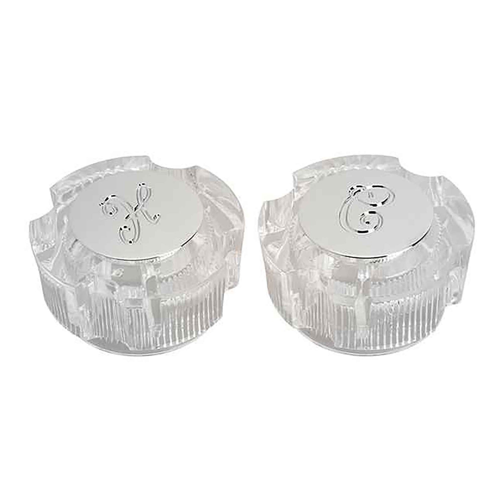 Poignées universelles de robinets en acrylique, 1-1/4'' (2 unités)