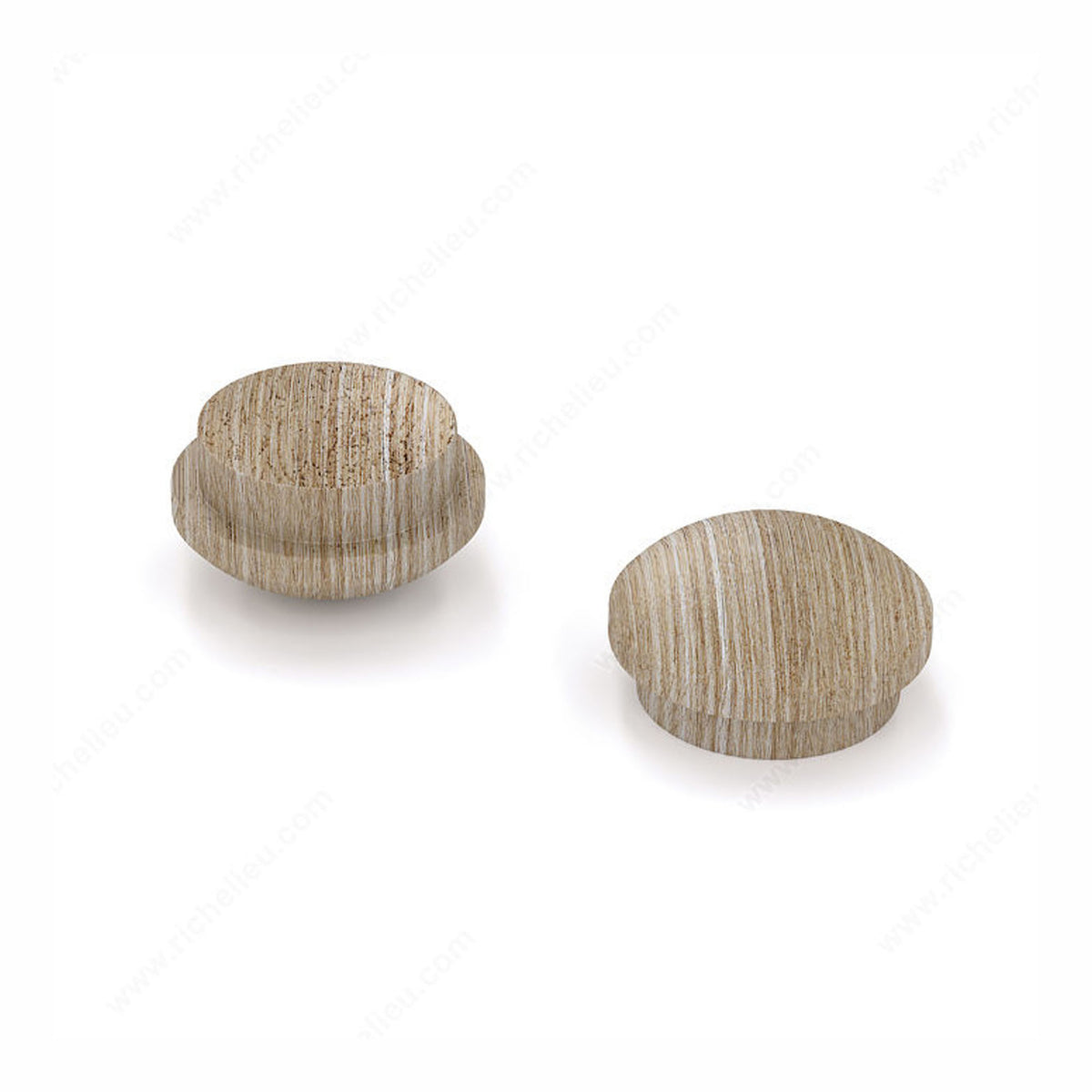 Cache-vis en bois de chêne, 1/2'' (emballage de 25)