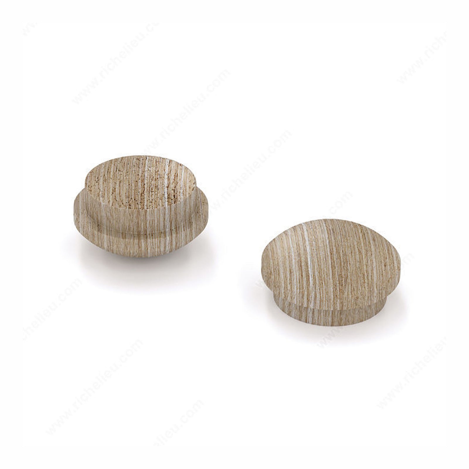 Cache-vis en bois de chêne, 1/2'' (emballage de 25)