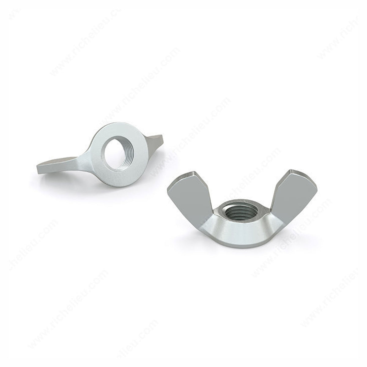 AA - Écrou papillon, zinc, 5/16'' (emballage de 3)