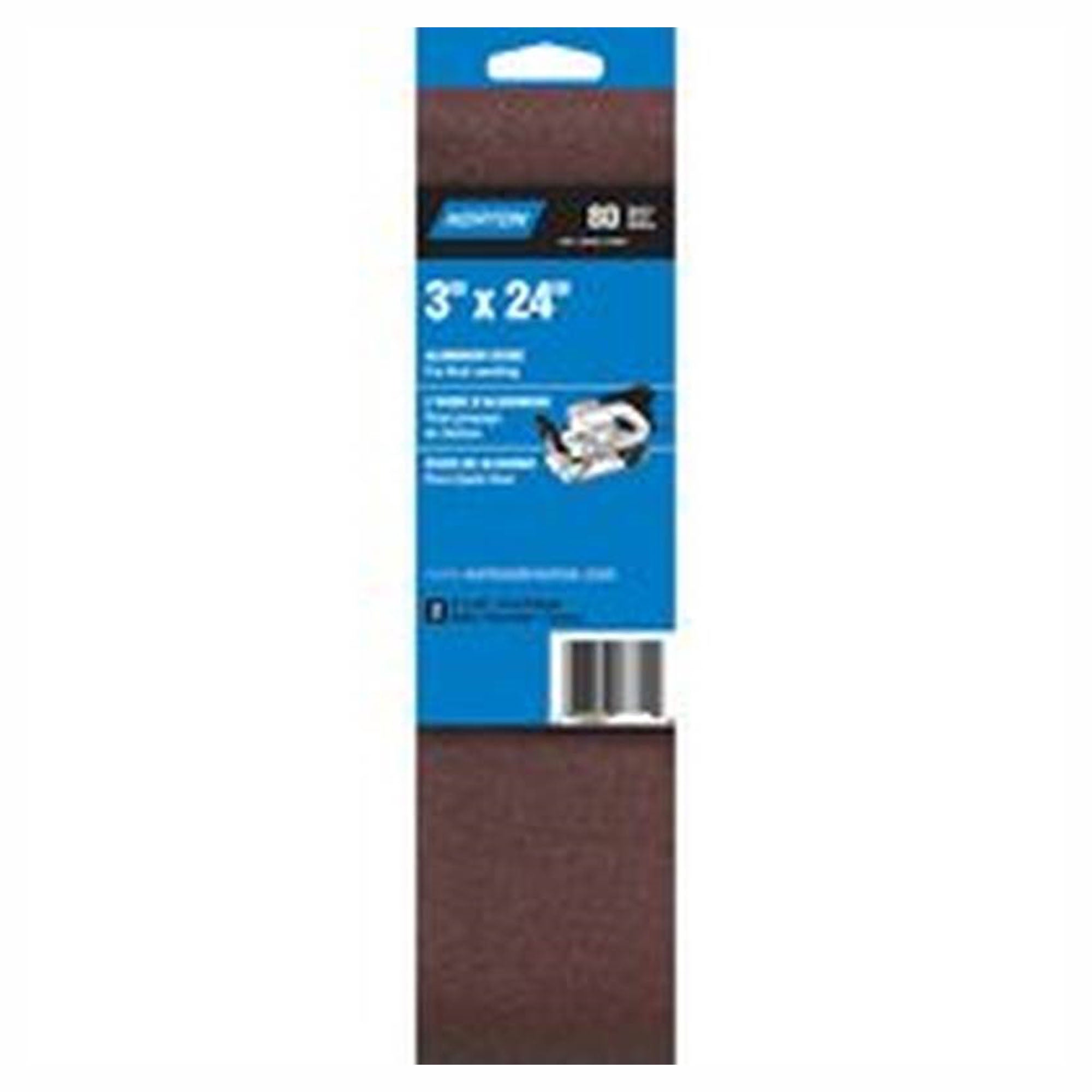 Courroie abrasive, 3'' x 24'', 80 gr